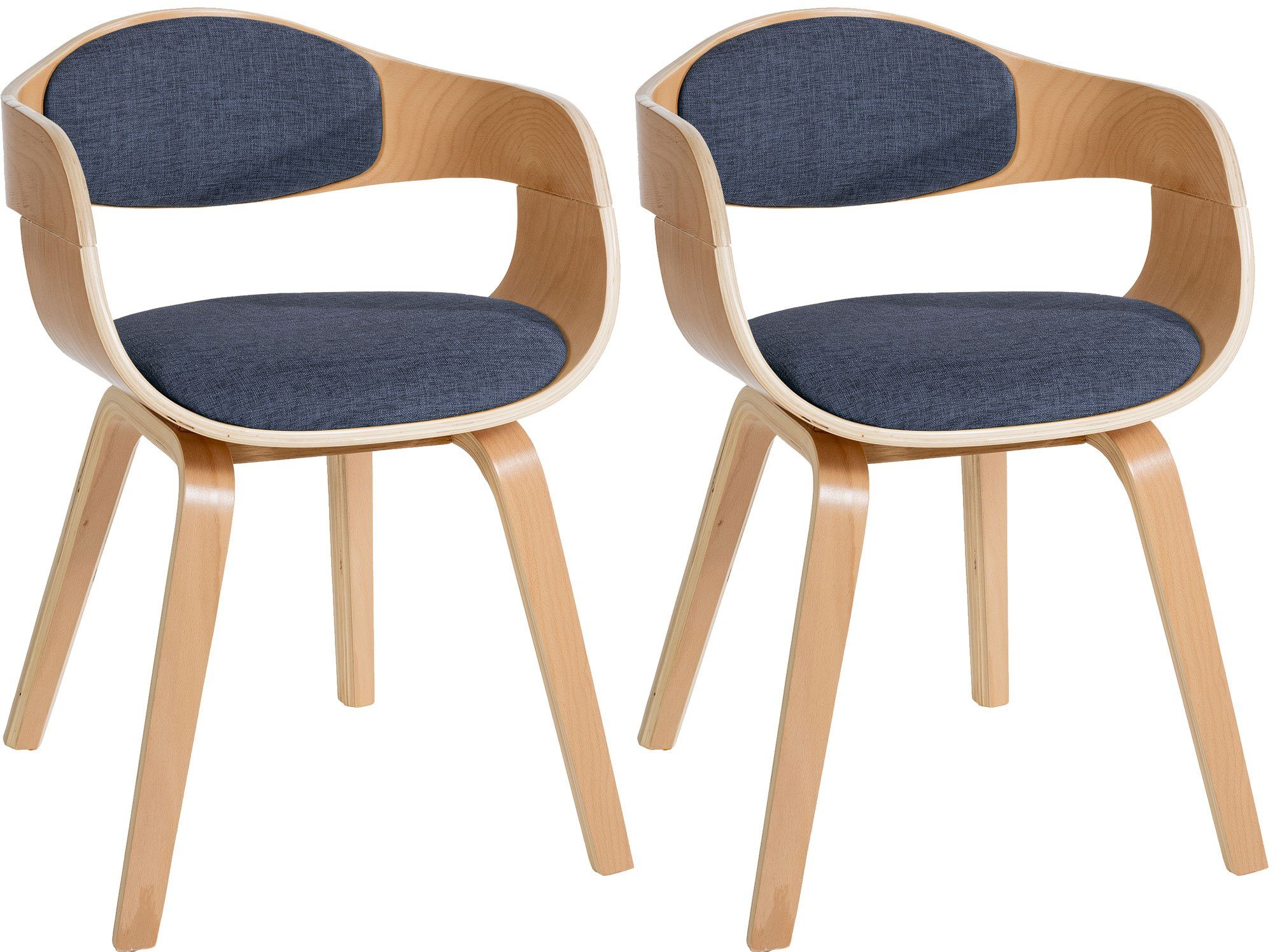 CLP Esszimmerstuhl Kingston Stoff (2er Set), günstig online kaufen