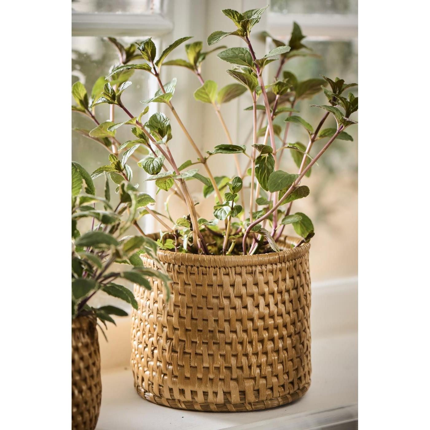 Ib Laursen Blumentopf Ib Laursen Übertopf aus Naturfasern Jute (14cm)