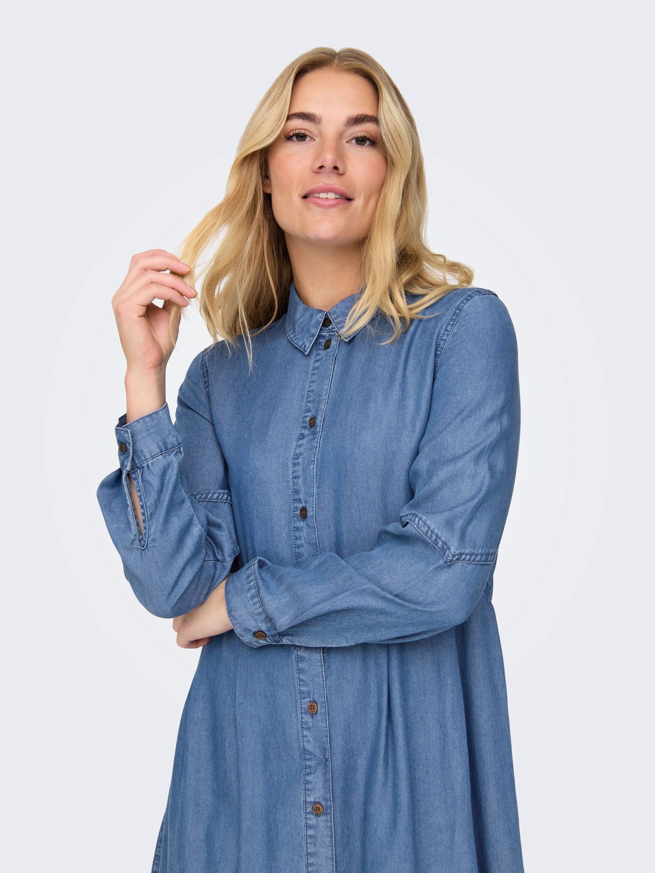 ONLY Blusenkleid ONLCHARIS (1-tlg) Drapiert/gerafft