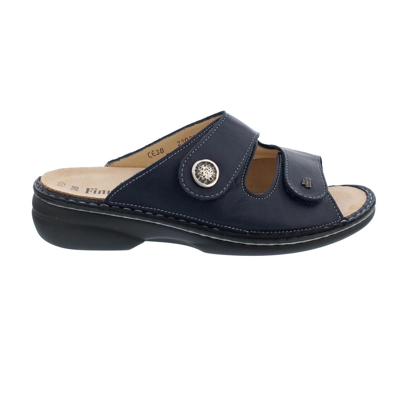 Finn Comfort Finn Comfort Pantolette Zeno 5003-902416, Glattleder mit Stretch im Ba Pantolette