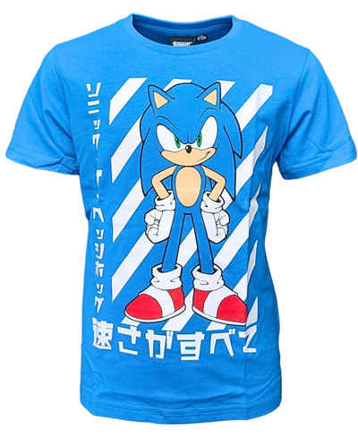 Sonic SEGA T-Shirt SEGA Jungen Kurzarmshirt aus Baumwolle Gr. 110- 140 cm