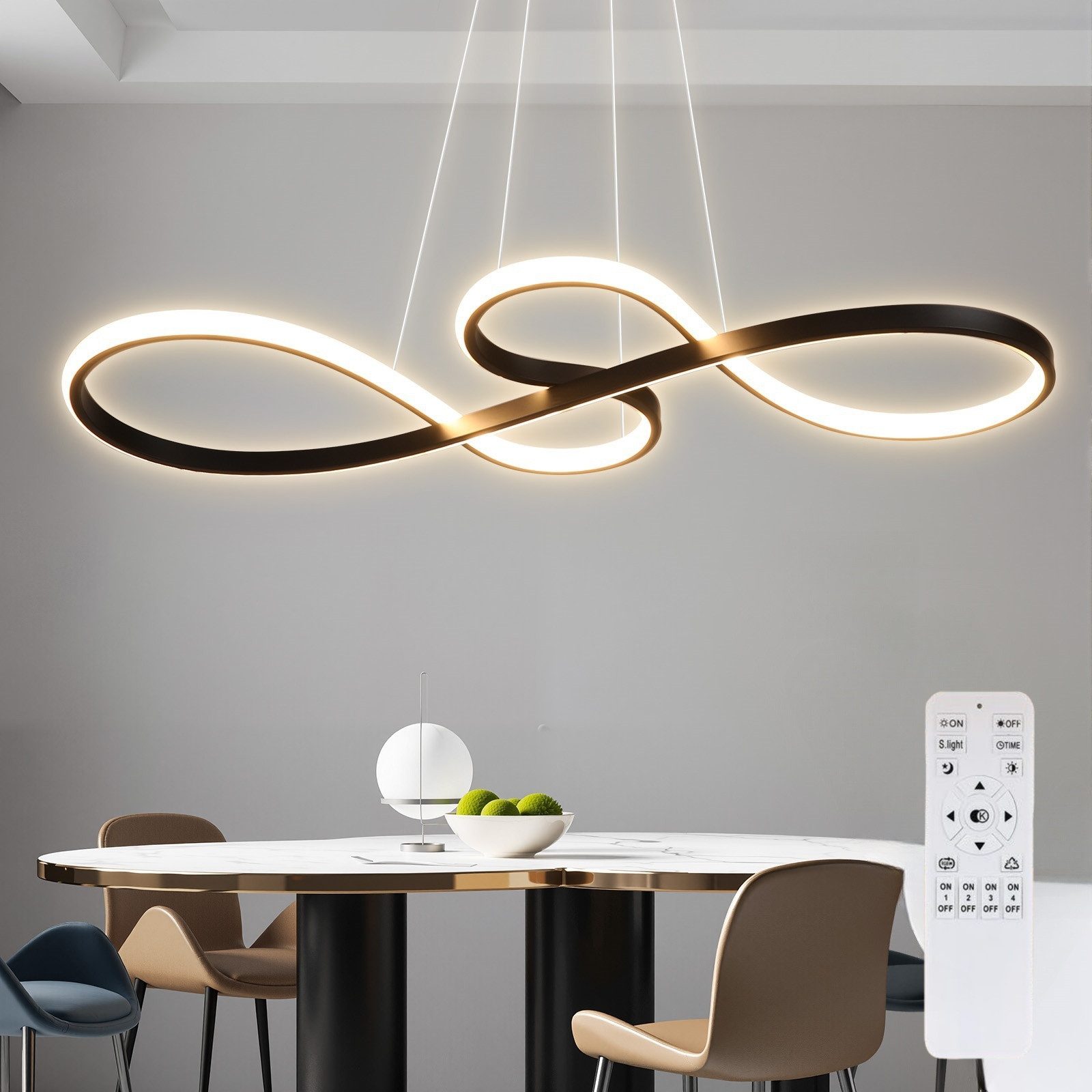 WILGOON Deckenleuchte 35W Dimmbarer Moderner Esszimmer günstig online kaufen