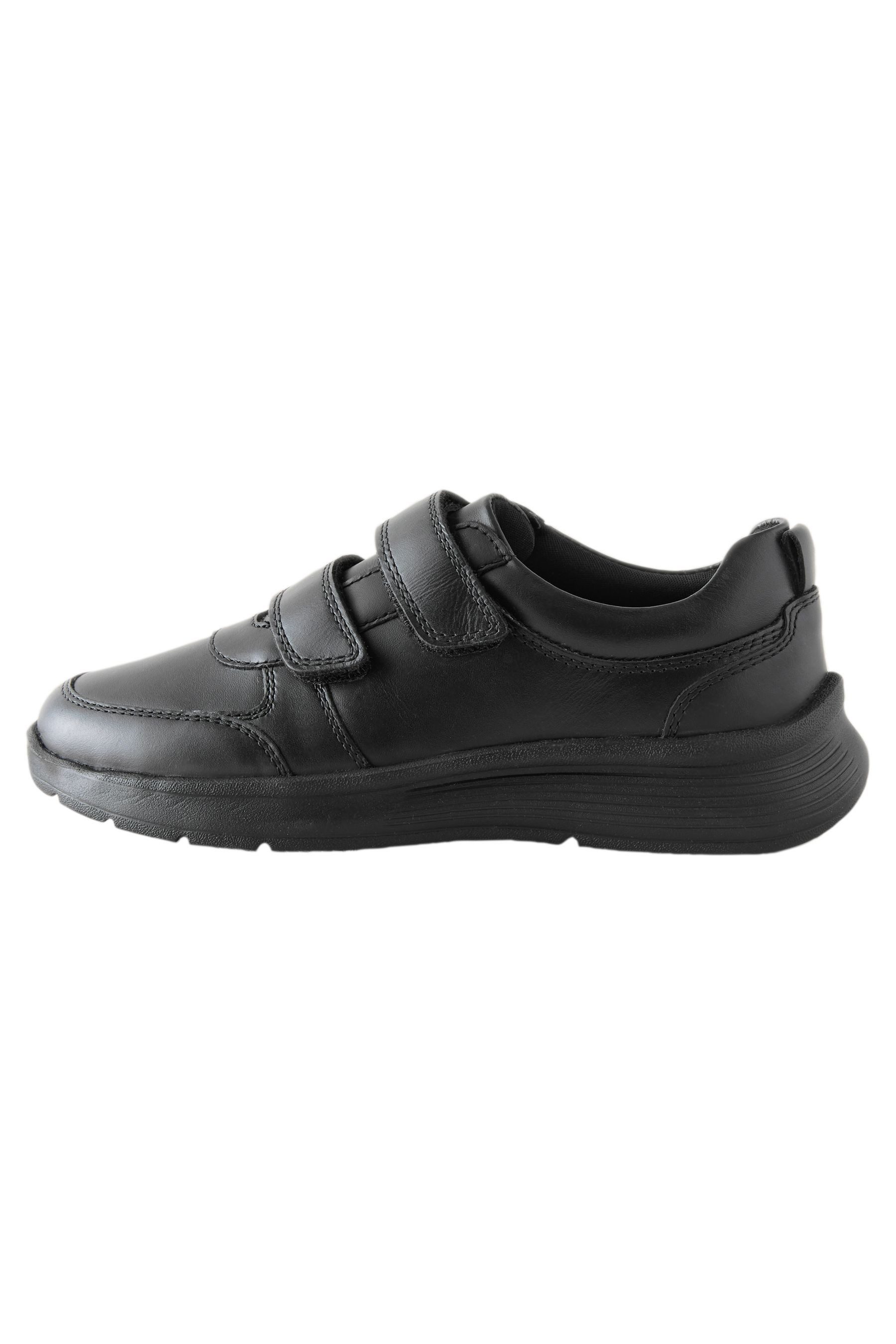 Lederschuhe mit Klettverschluss für die Schule Klettschuh