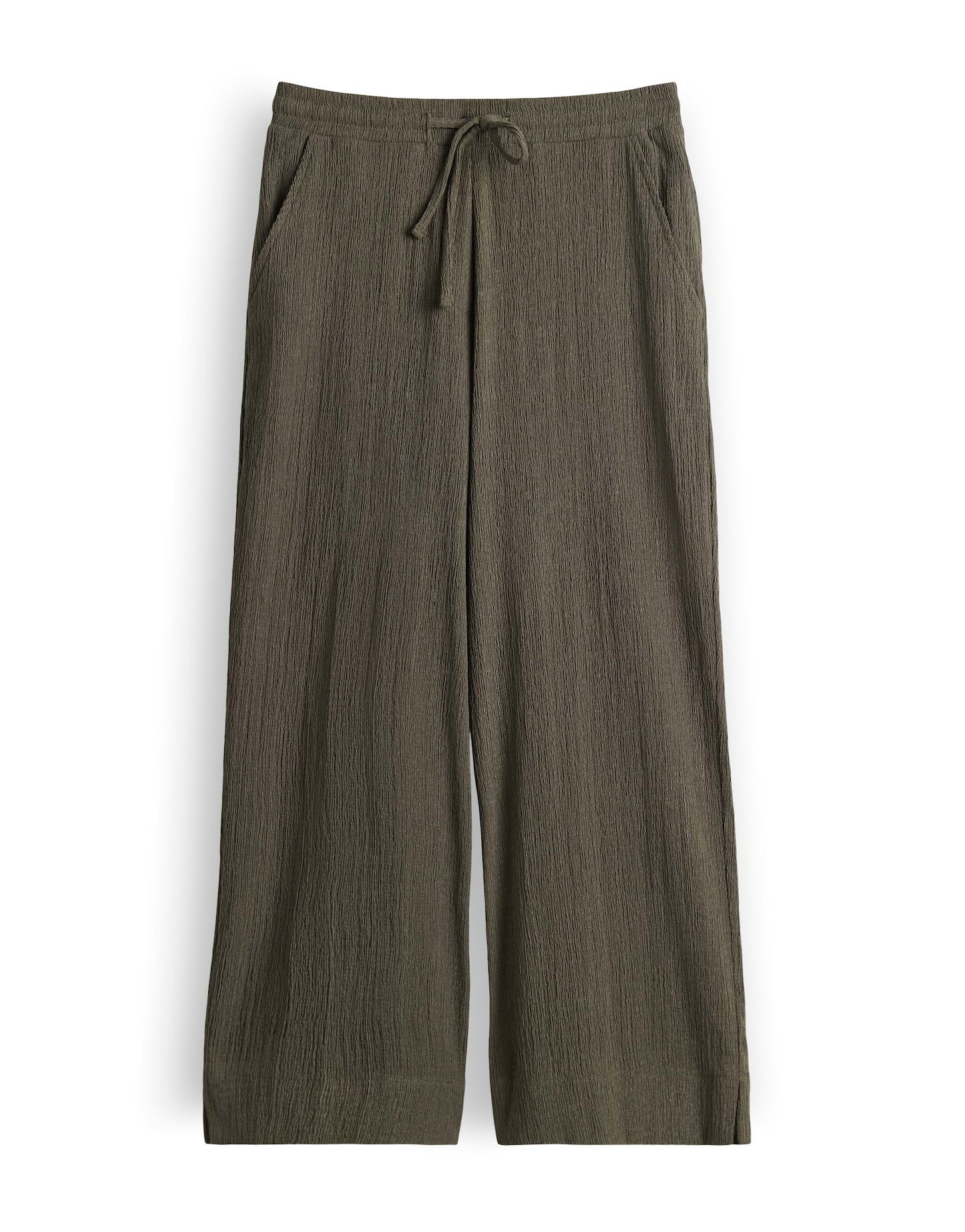 OPUS Stoffhose Meleni aus weichem Jersey mit Crinkle Effekt Mit Eingrifftaschen für praktische Alltagslooks