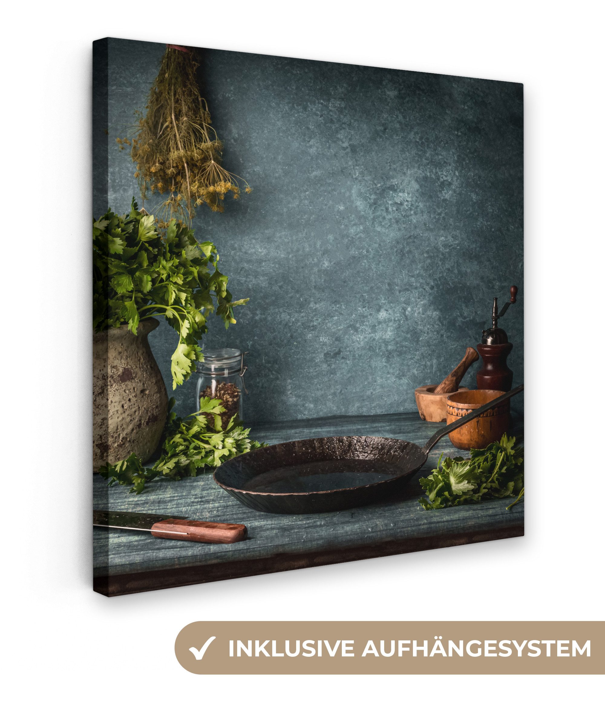 OneMillionCanvasses® Leinwandbild Kräuter - Gewürze - günstig online kaufen