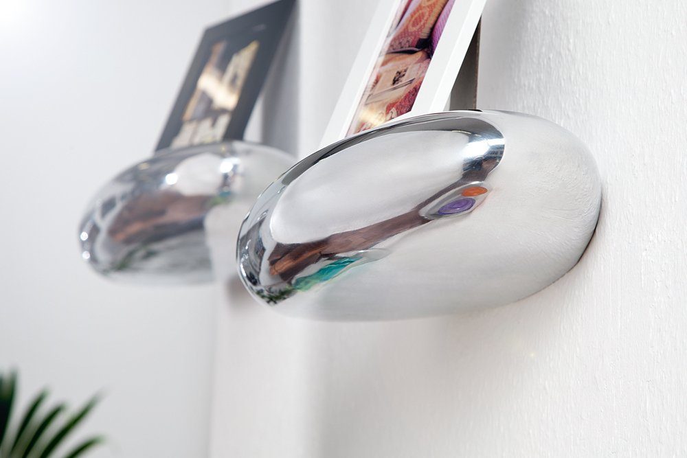 riess-ambiente Wandregal TEAR 40cm silber, im Modern Design – Bild 3 von 5