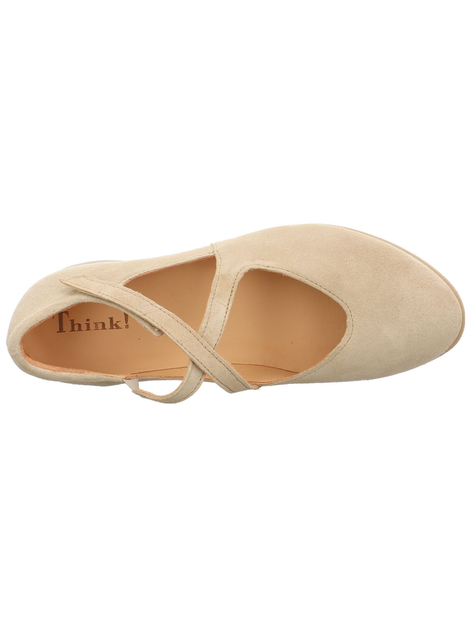 Think! Think! Ballerinas Leder Riemchenballerina