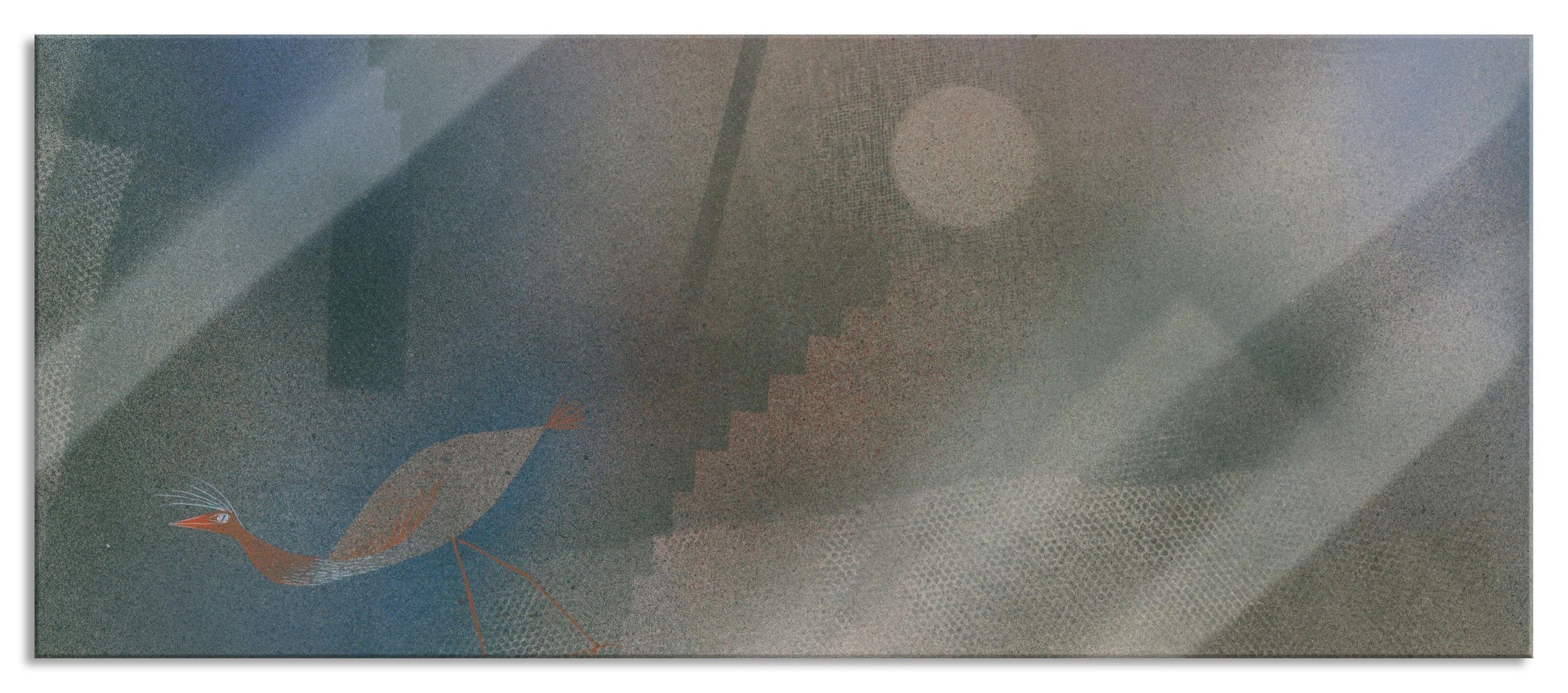 Unbenannt, aus Glasbild und Glasbild - Unbenannt Pixxprint Abstandshalter Klee - inkl. Paul (1 St), Klee Echtglas, Aufhängungen Paul
