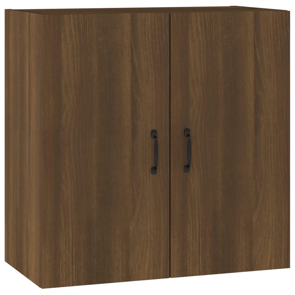 Braun 60x31x60 Braune vidaXL Wandschrank cm (1-St) Holzwerkstoff Eiche Eichen-Optik Fächerschrank