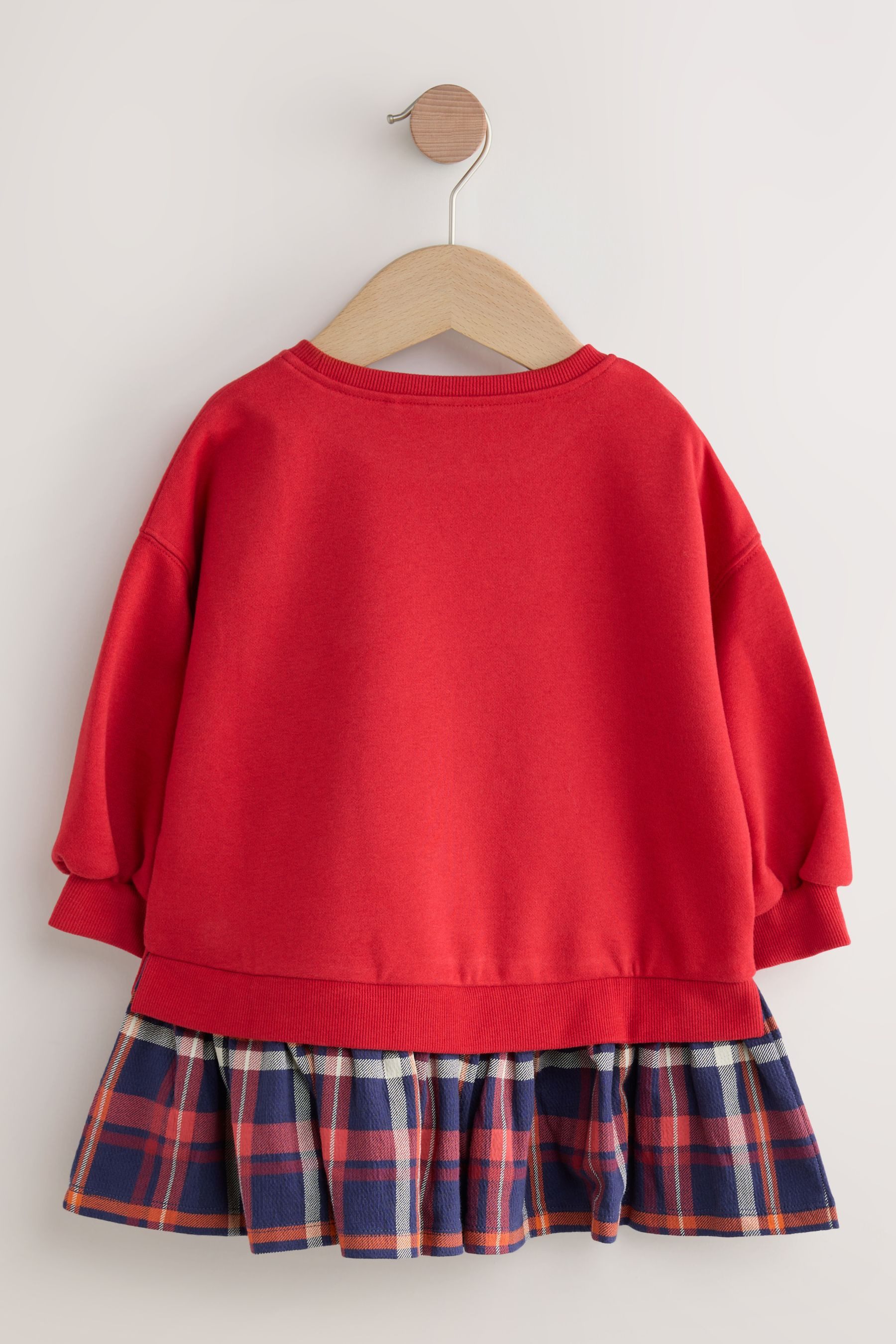 Next Jerseykleid Sweatkleid mit Karomuster (1-tlg) günstig online kaufen