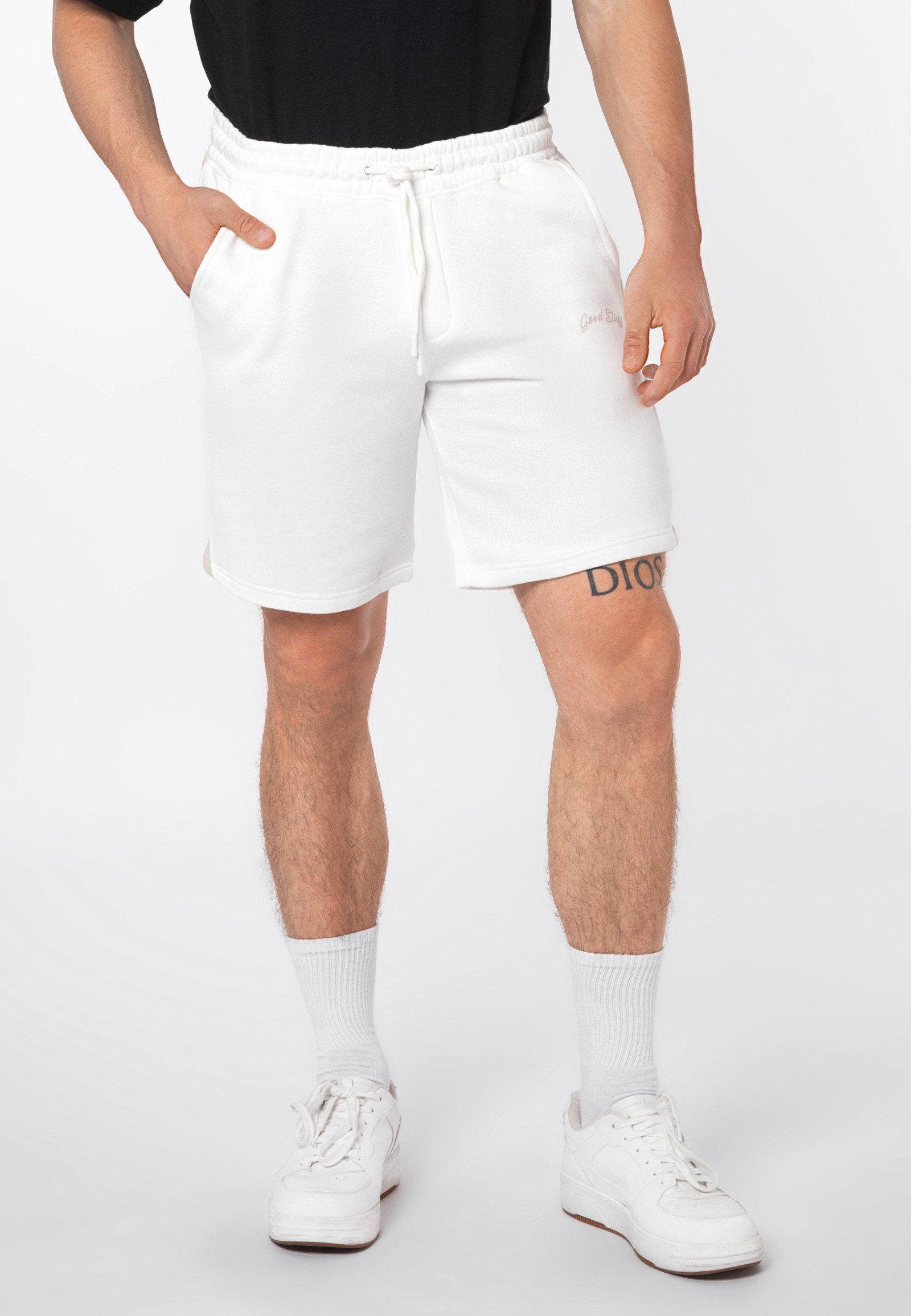 SUBLEVEL Shorts Herren Kurze Hose mit Kontraststreifen Kurze Jogginghose, Seitenstreifen, elastischer Bund
