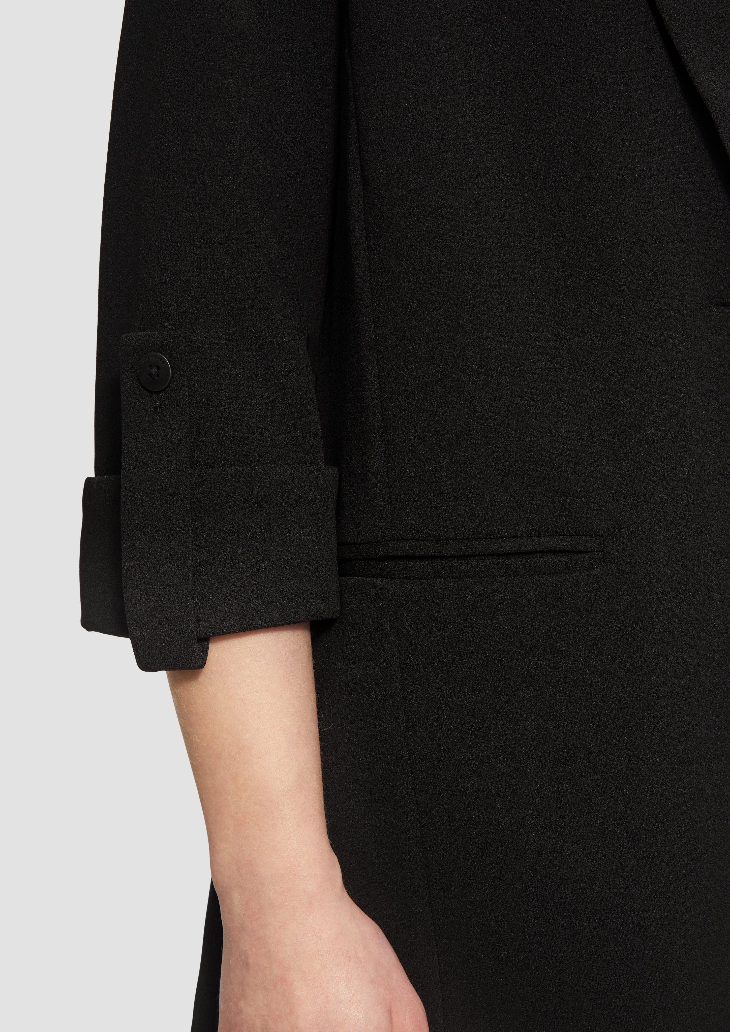 QS Jackenblazer Interlock-Blazer mit Krempelarm günstig online kaufen