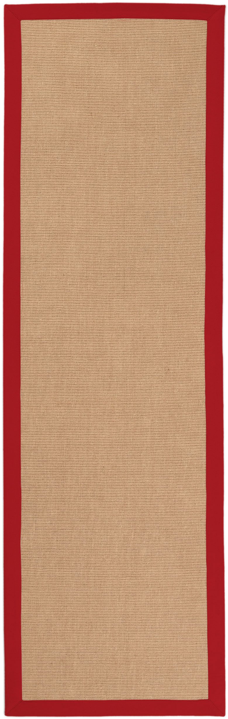 carpetfine Sisalteppich Sisal, auch als Läufer erhältlich, rechteckig, Höhe: 5 mm, mit farbiger Bordüre, Anti Rutsch Rückseite, viele Größen, Wohnzimmer