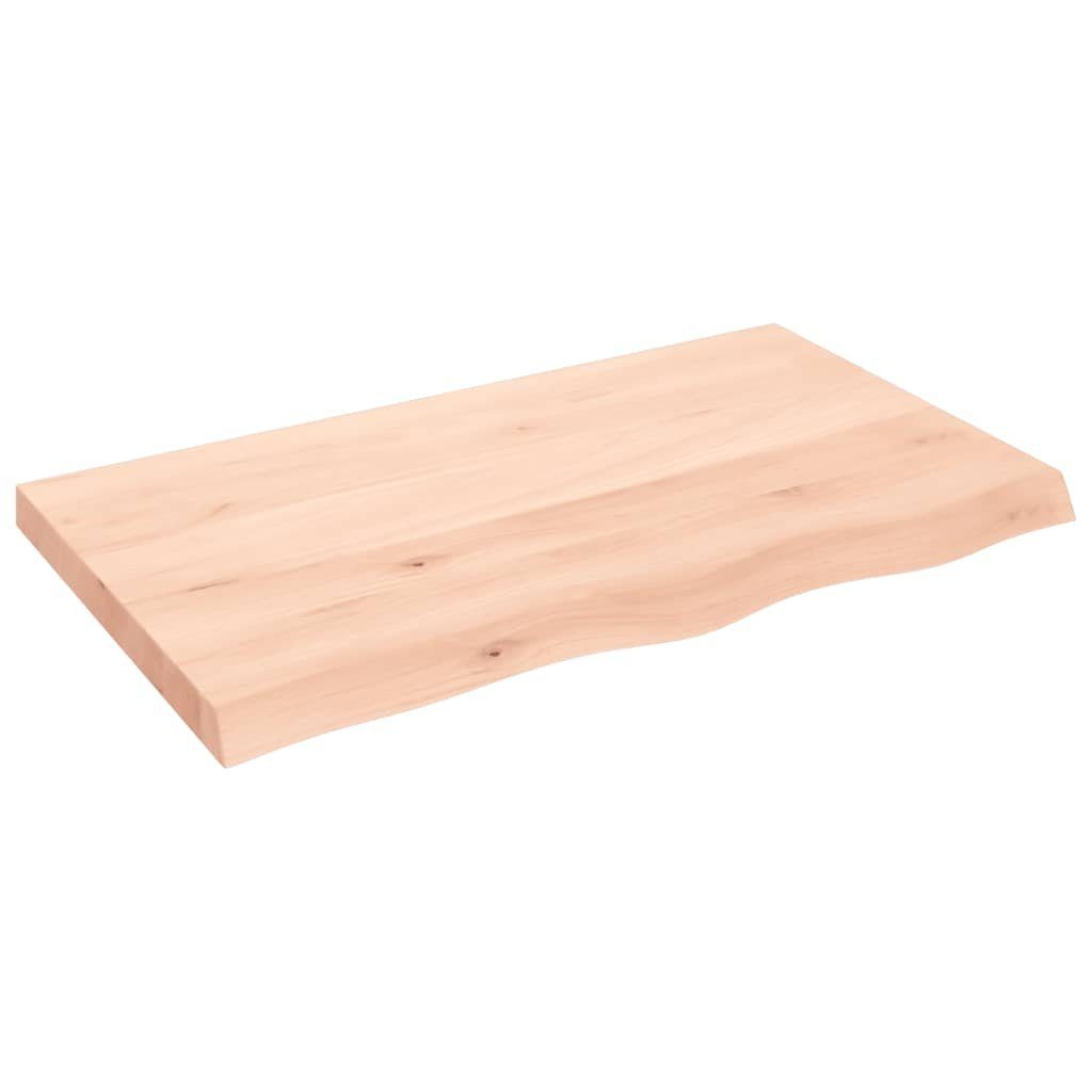 Tischplatte 100x60x(2-6) Massivholz furnicato Unbehandelt Eiche cm