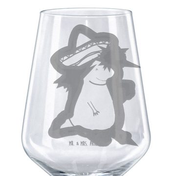 Mr. & Mrs. Panda Rotweinglas Axolotl Tequila, Rotwein Glas, Weinglas mit Gravur, Hochwertige, Premium Glas, Unikat durch Gravur