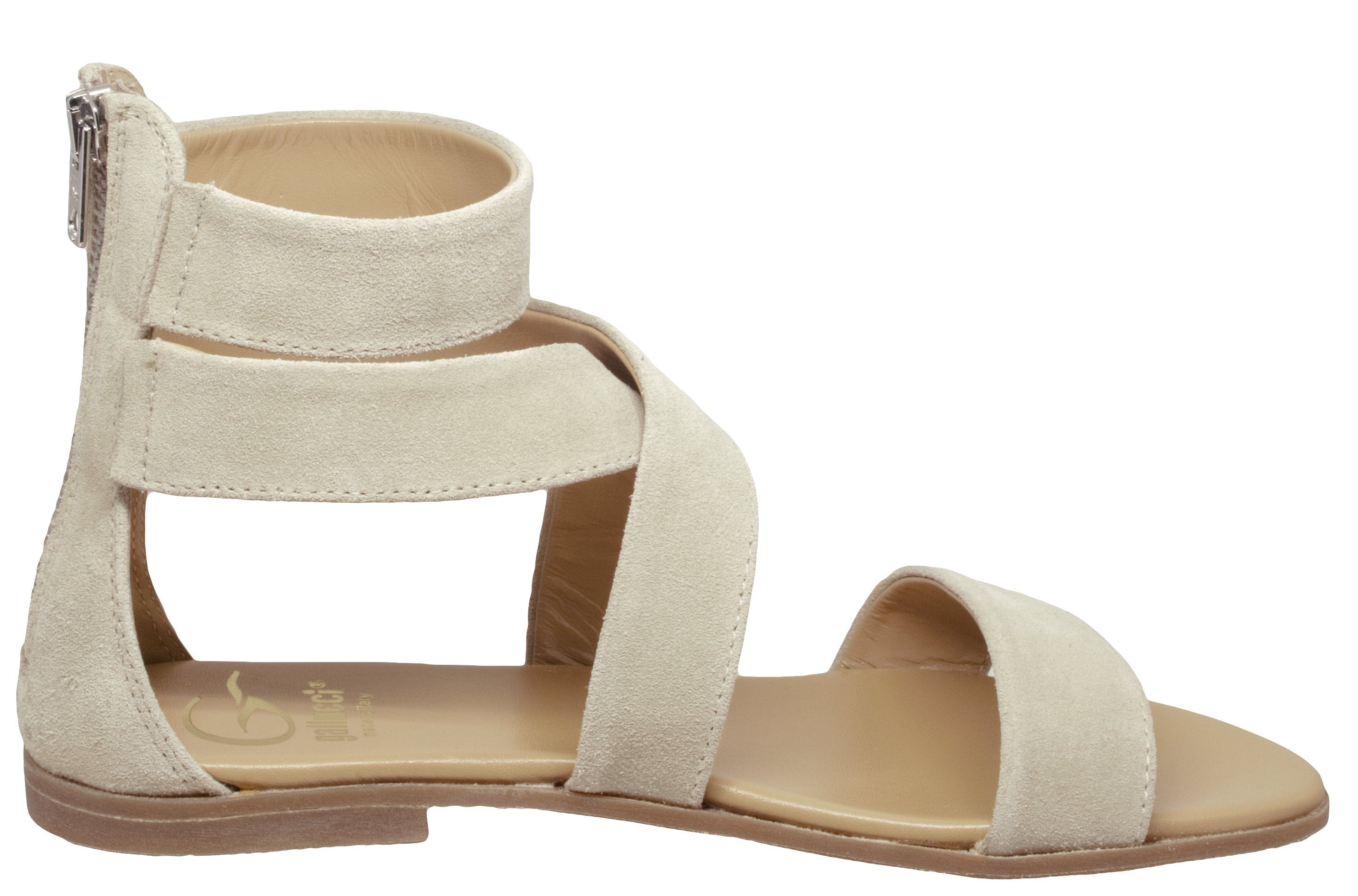 Gallucci Sandalen von Gallucci 933 Leder Klassisch Schmal Sand Beige Pumps