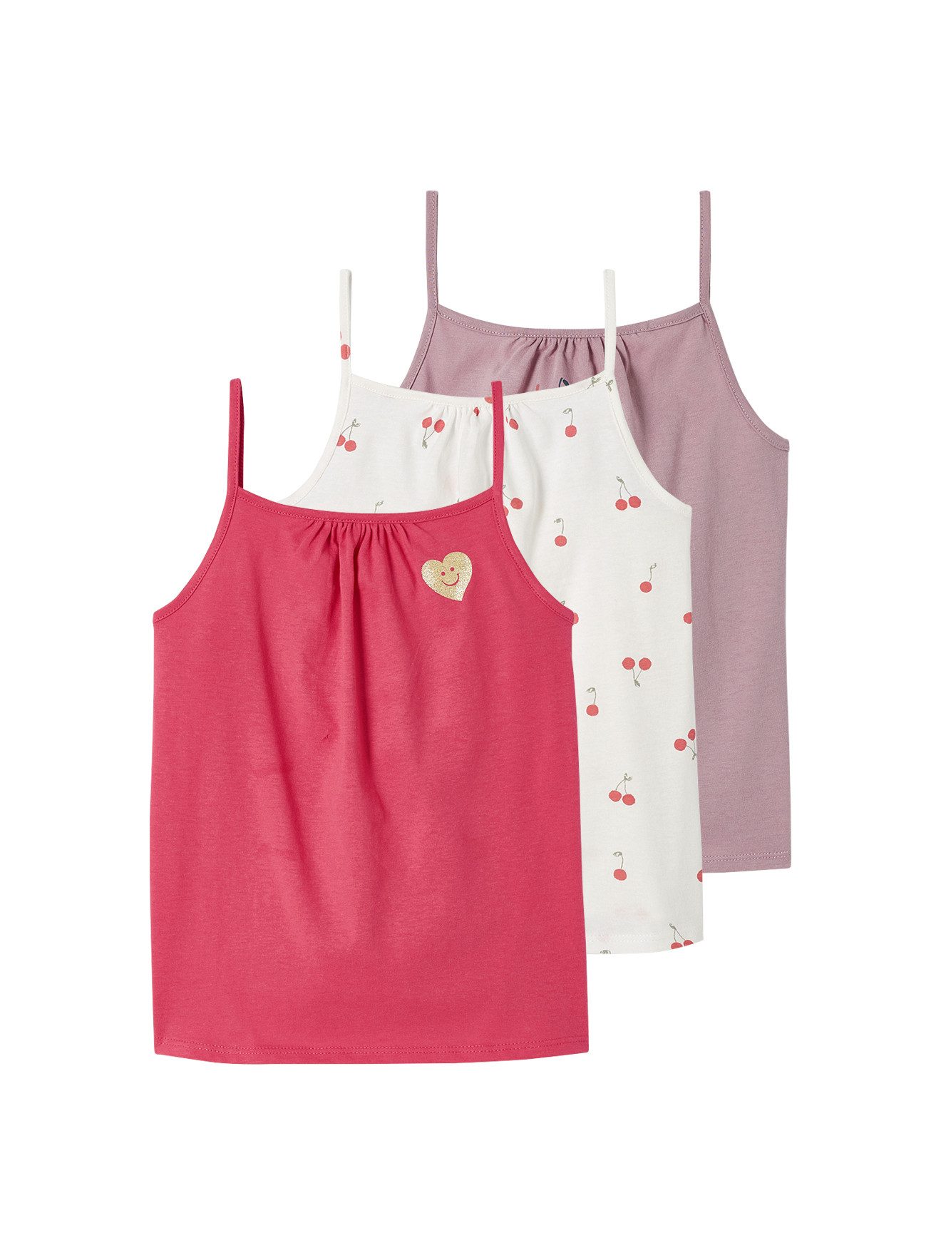 Trägertop 3er-Pack Mädchen Trägertops BASIC