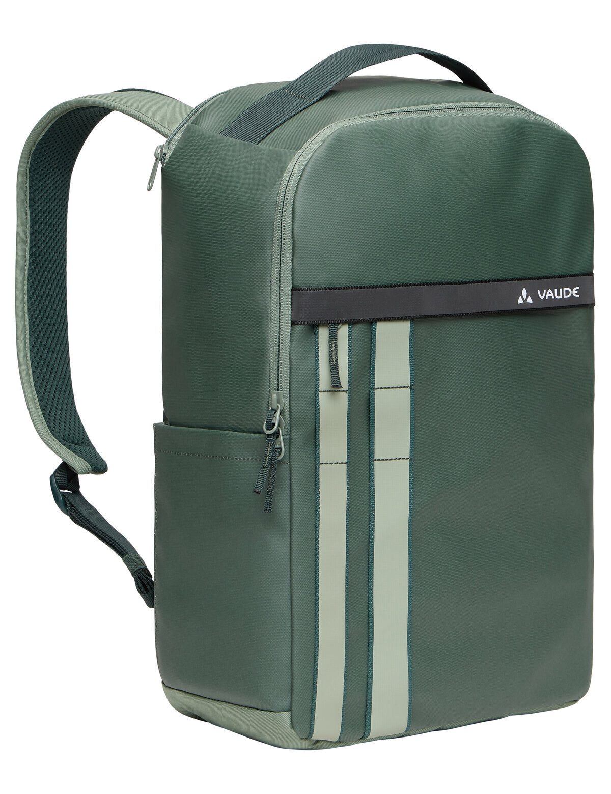 VAUDE Trekkingrucksack Matemo, Der Rucksack lässt sich einfach auf Trolleygriffe aufstecken