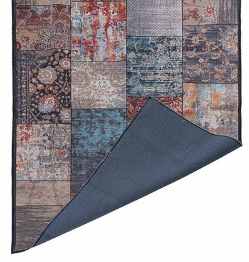 Teppich Vintageteppich, Mehrfarbig, B 200 cm, L 290 cm, rechteckig, Höhe: 4 mm