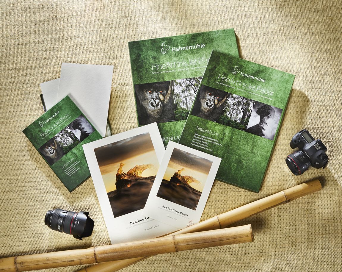 Hahnemühle Fotopapier Bamboo Gloss Baryta A4, 305g/m², 25 Blatt, Natural Line