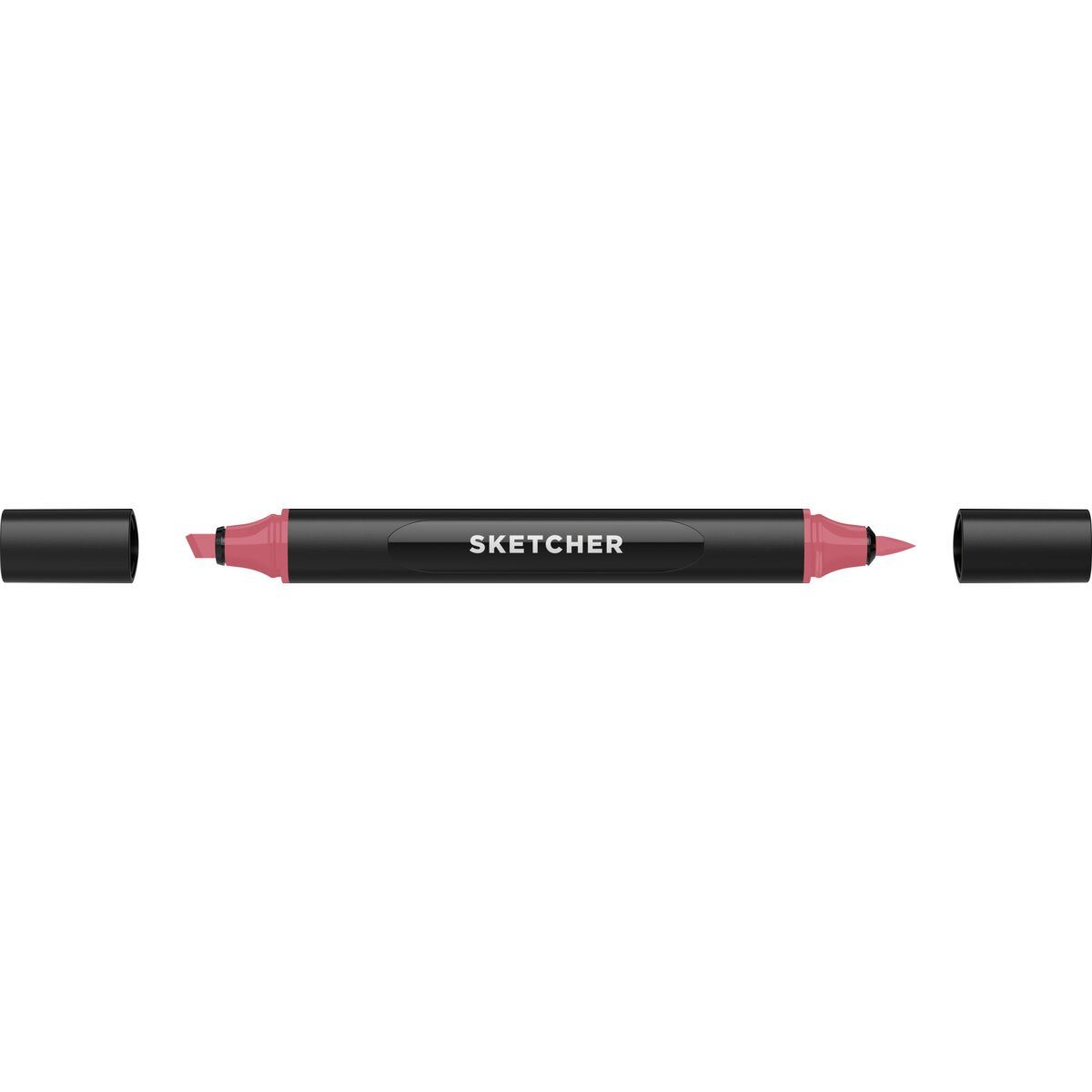Filzstift Twinmarker Sketcher brush+chisel R 110 sangria mittel