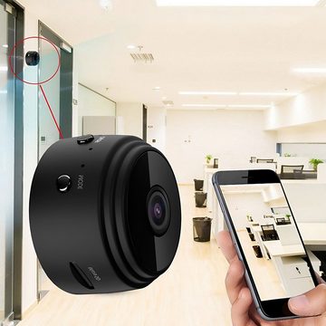 Retoo Überwachungskamera WiFi Mini Wireless Kamera 1080P HD Indoor Kamera Überwachungskamera (Innen, Mini-Spionagekamera, USB-Kabel, Benutzerhandbuch, Originalverpackung, Kompakte Größe, Mobilität, Einfache Bedienung, Drahtlose Kommunikation)