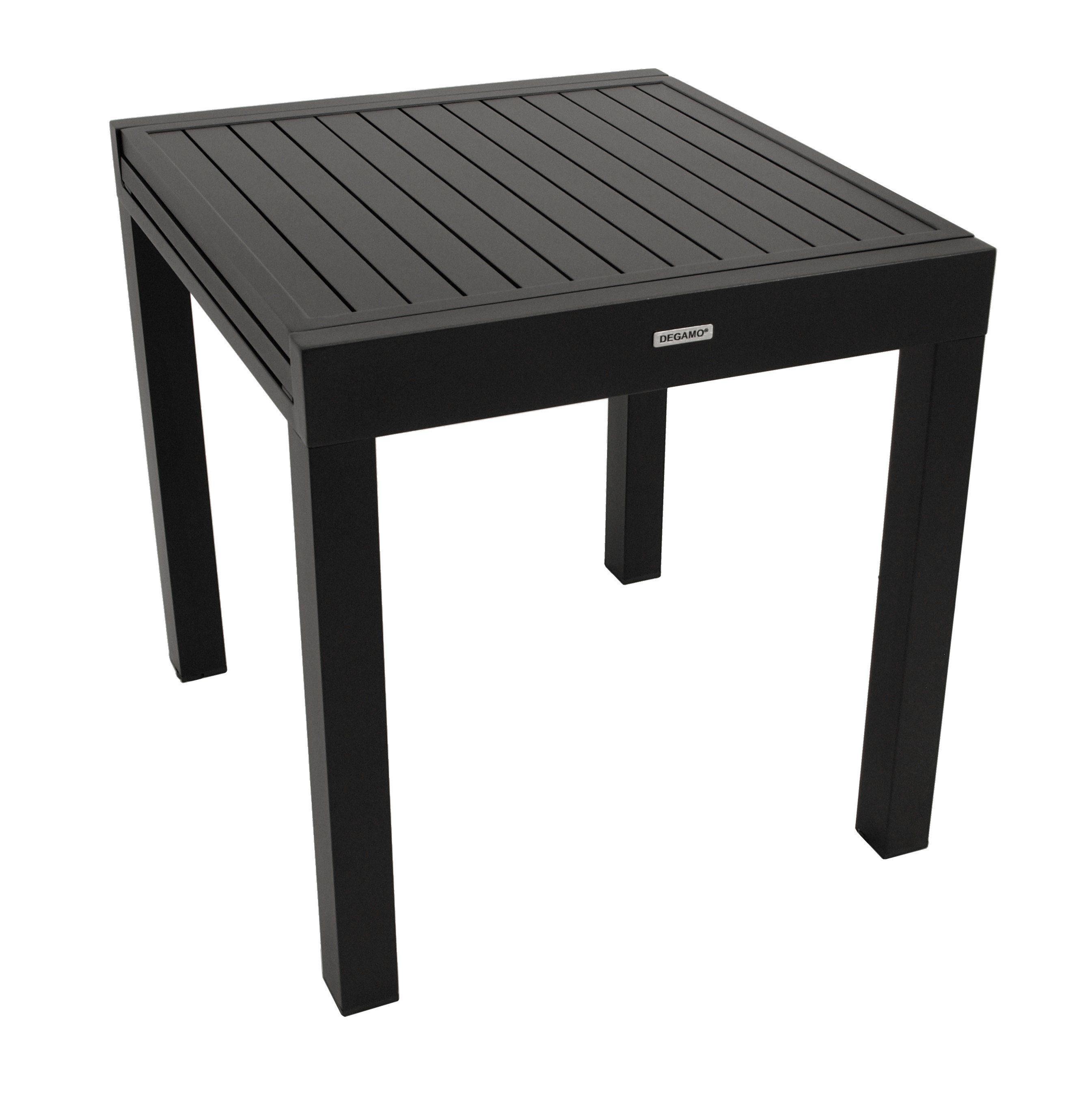 DEGAMO Gartentisch ALCUDIA, ausziehbar 70/140x70cm, Aluminium wetterfest, anthrazit
