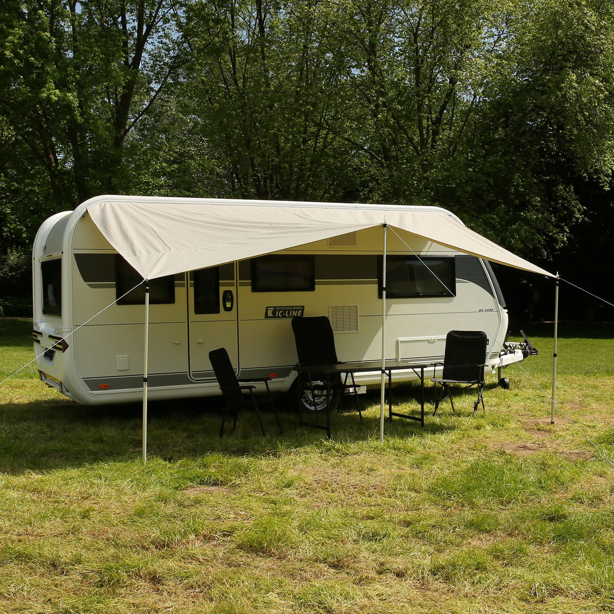yourGEAR Caravan Tarp TC 400 x 240 - Cotton Caravan Sunshade