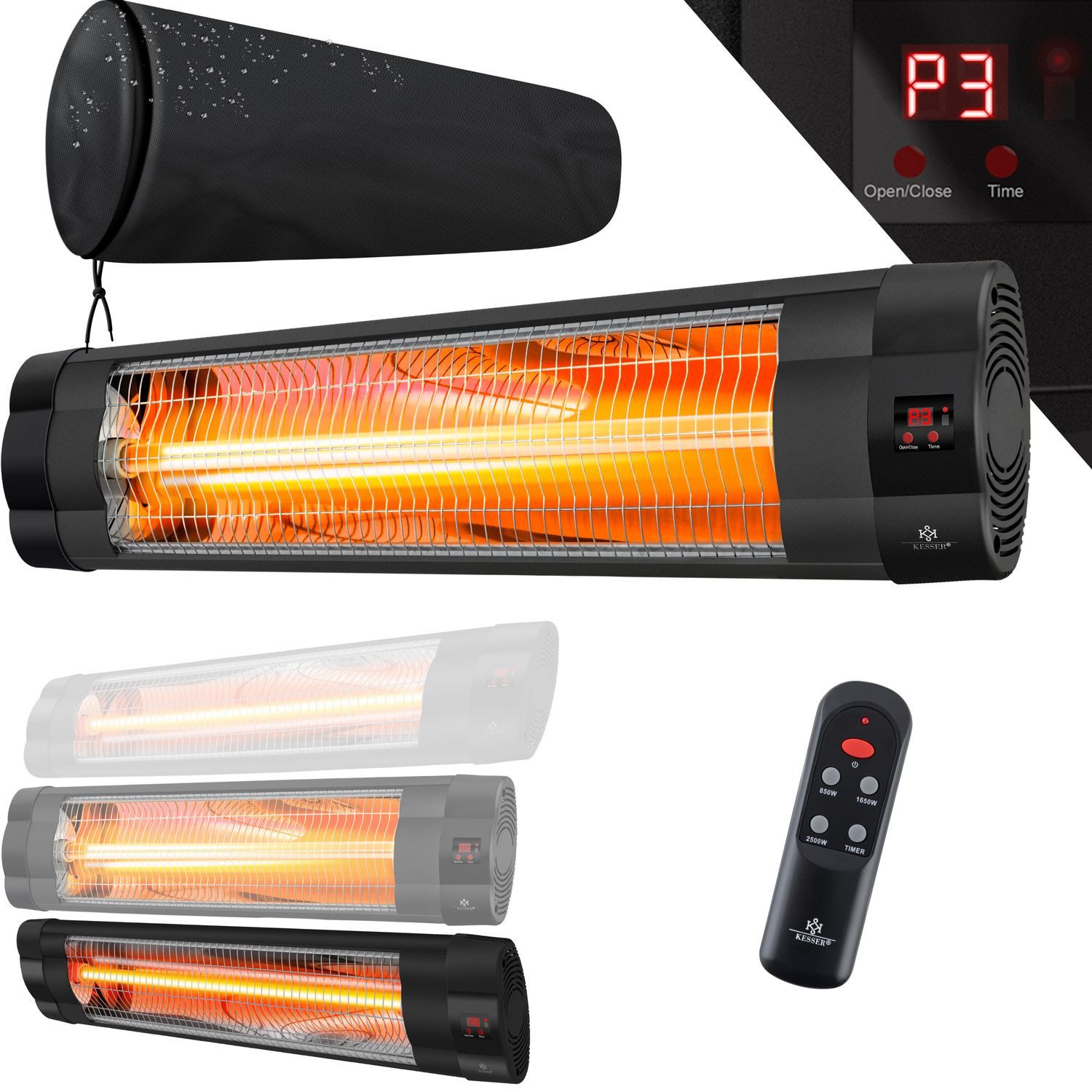 KESSER Heizstrahler, 2500 W, Infrarotstrahler 2500 günstig online kaufen