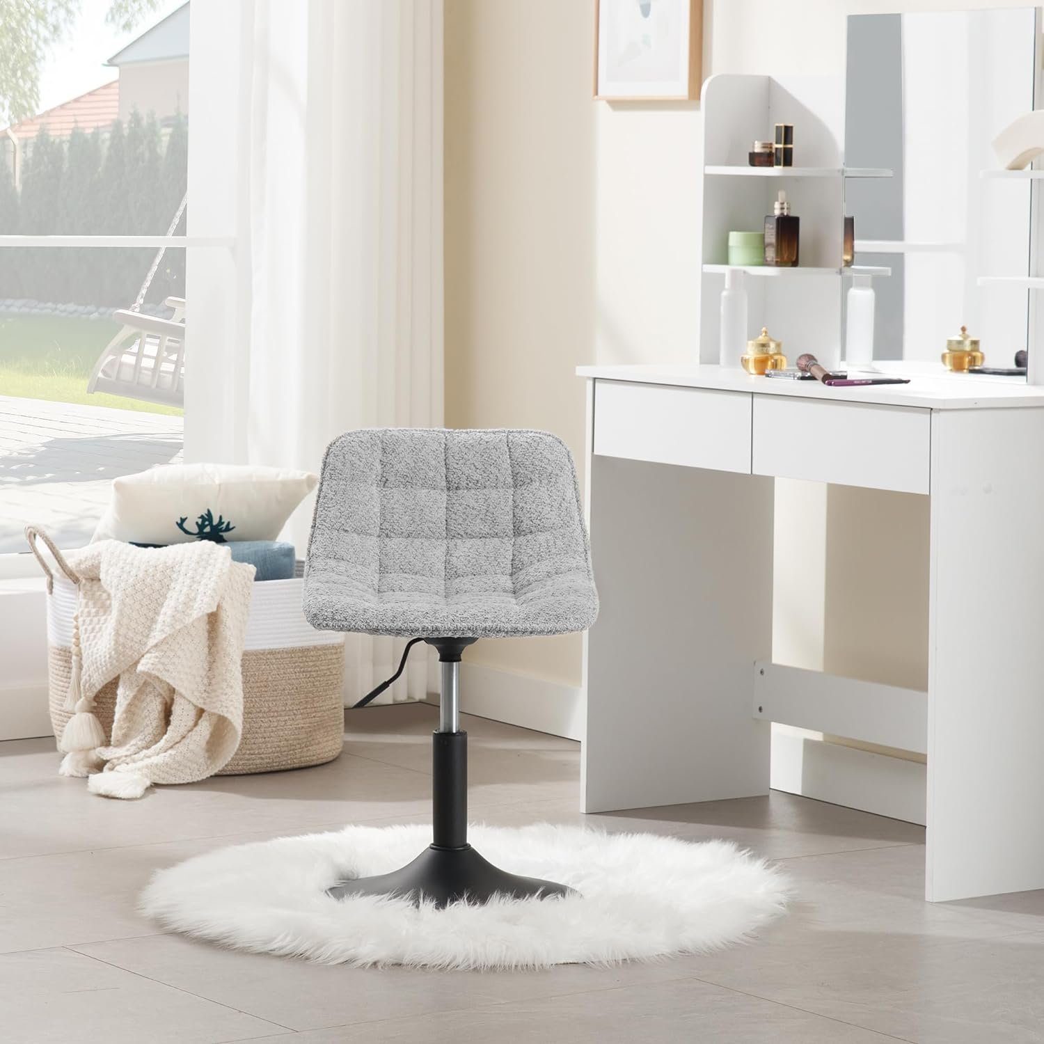 Woltu Barhocker (2 St), Schminkhocker, höhenverstellbar, günstig online kaufen