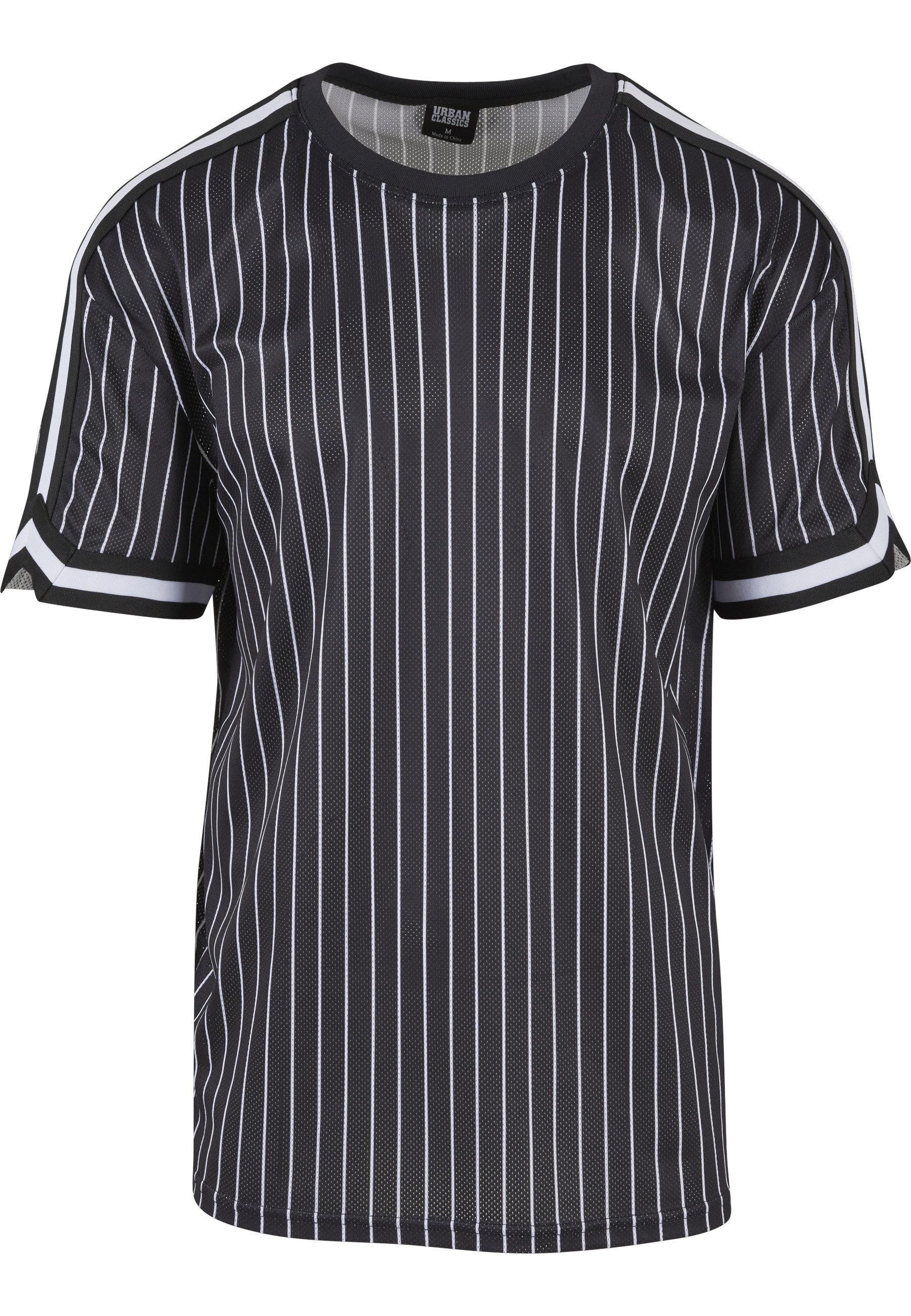 URBAN CLASSICS T-Shirt Urban Classics Herren Oversized Striped Mesh Tee (1-tlg)
