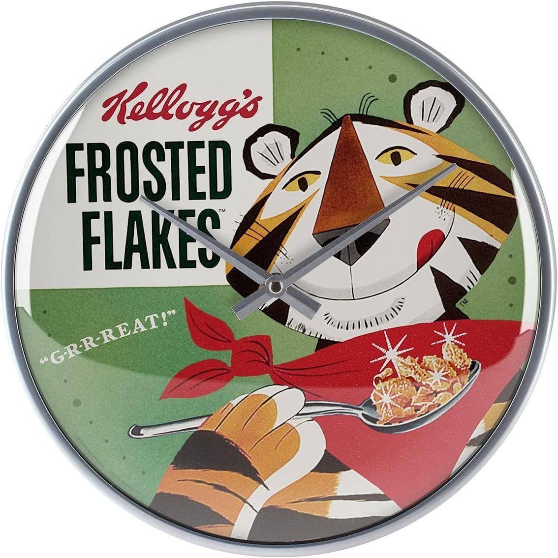 Ø Wanduhr – Flakes - 31 Tiger Kellogg's Tony Frosted Küchenuhr cm Nostalgic-Art