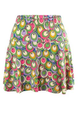 Bongual Skort Jersey Minirock mit Shorts Kreise Print