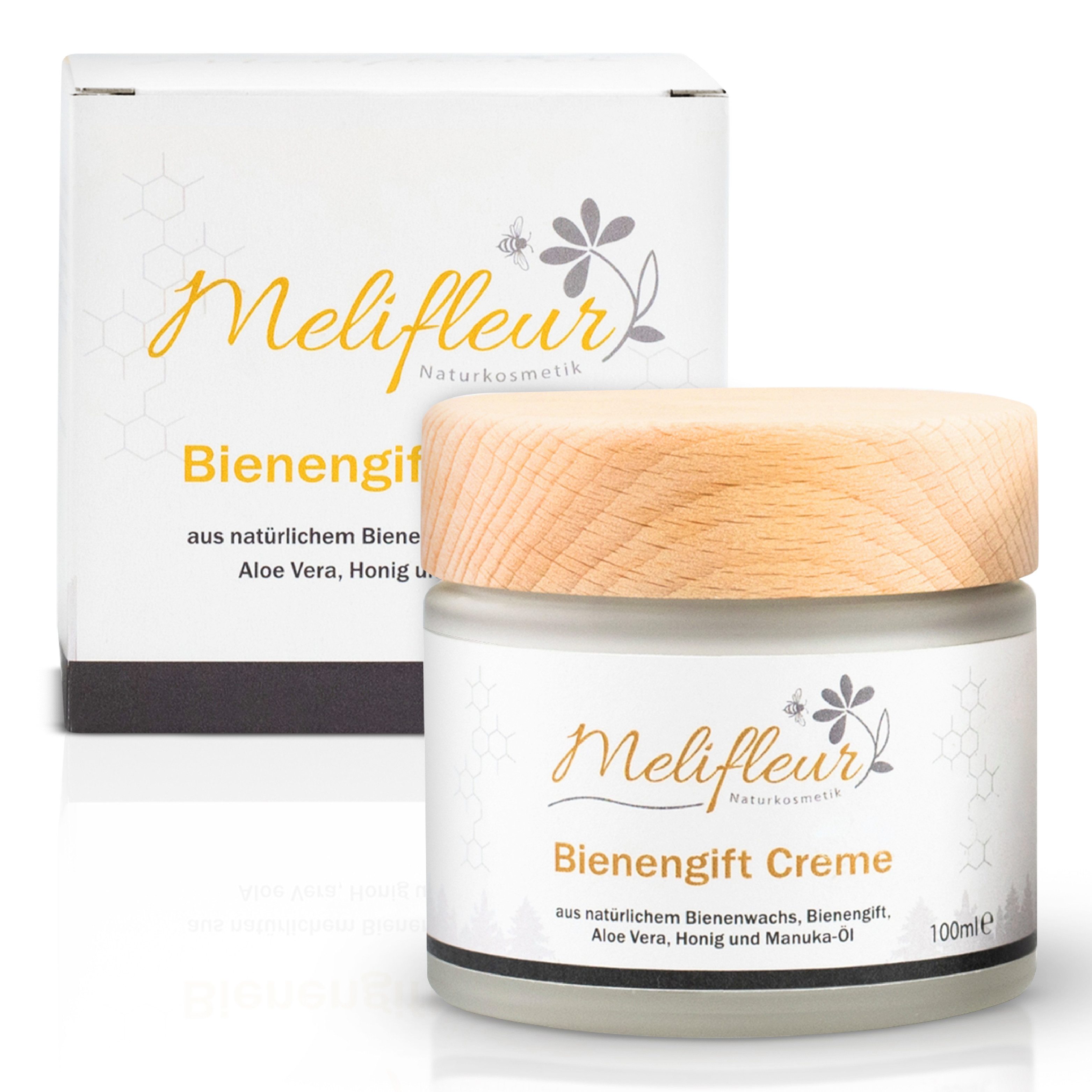 Melifleur Naturkosmetik Anti-Aging-Creme Melifleur Bienengiftcreme – Natrue®-zert. mit Aloe Vera & Manuka-Öl