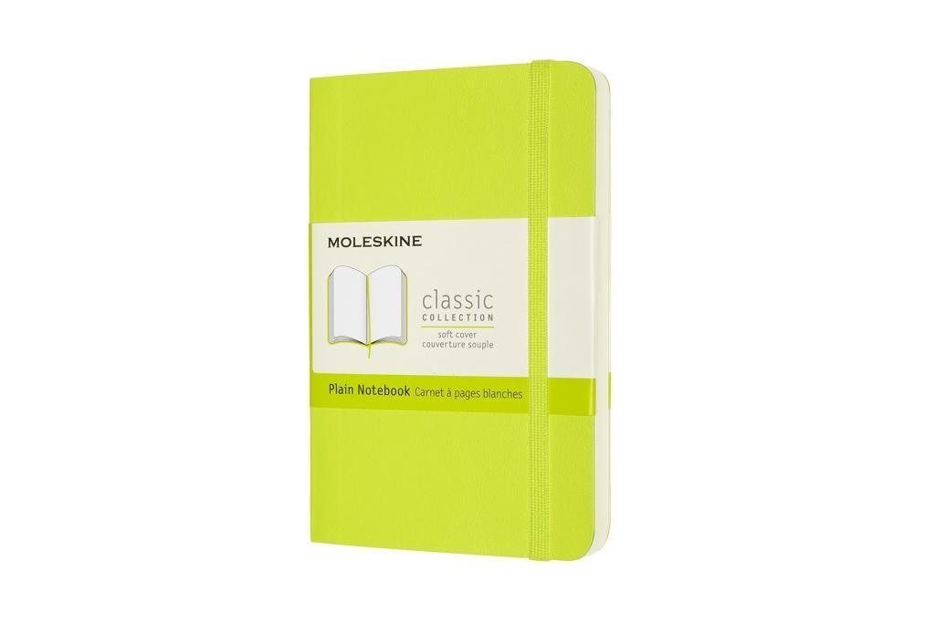 MOLESKINE Notizbuch Moleskine Classic, Notizbuch Pocket/A6 Blanko, Limetten Grün