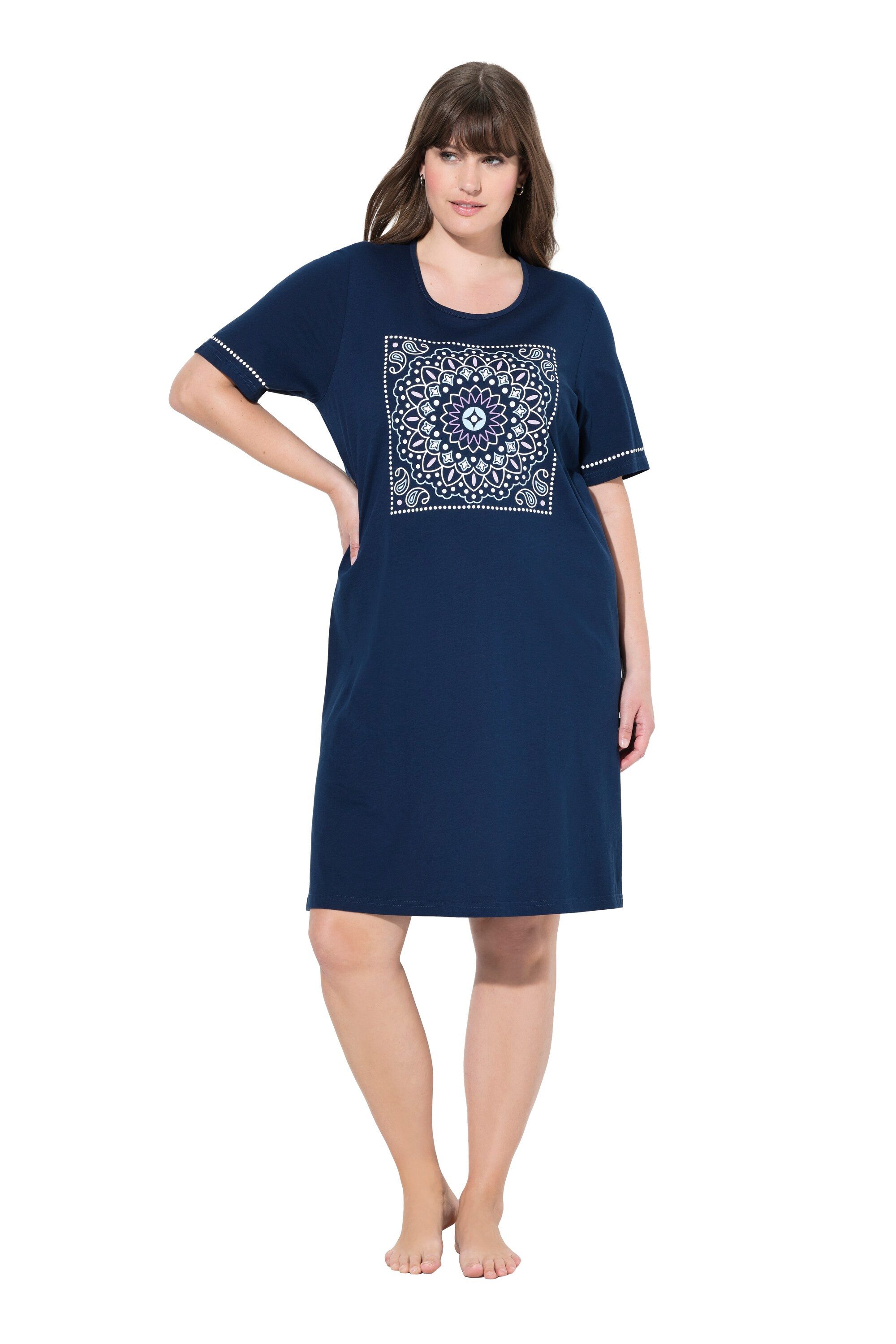 Ulla Popken Bigshirt Bigshirts 2er-Pack Rundhalsausschnitt Halbarm günstig online kaufen