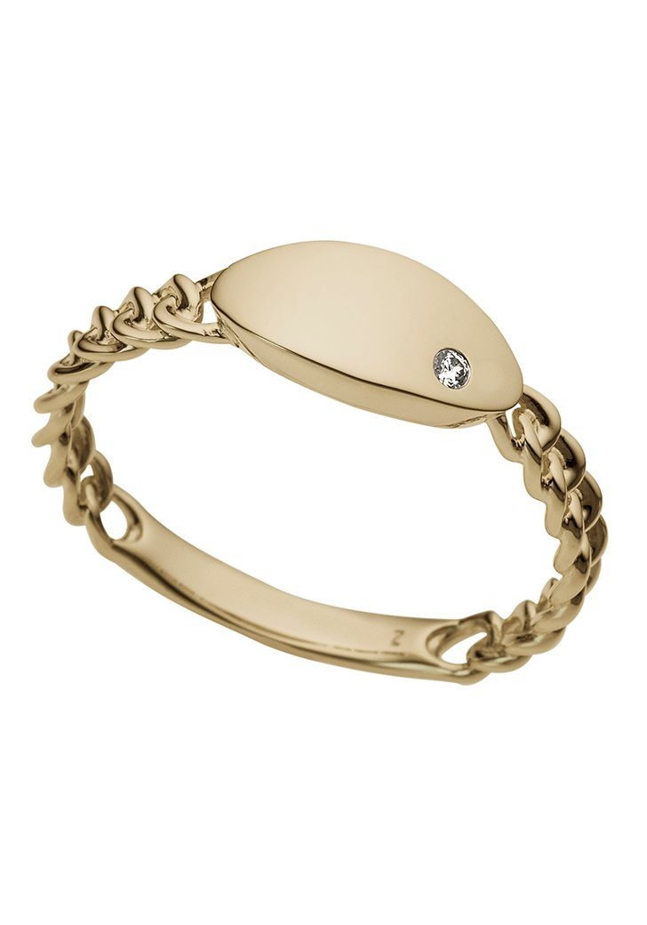 Firetti Diamantring Schmuck Geschenk Gold 333 Damenring Goldring Panzerkette, mit Brillant
