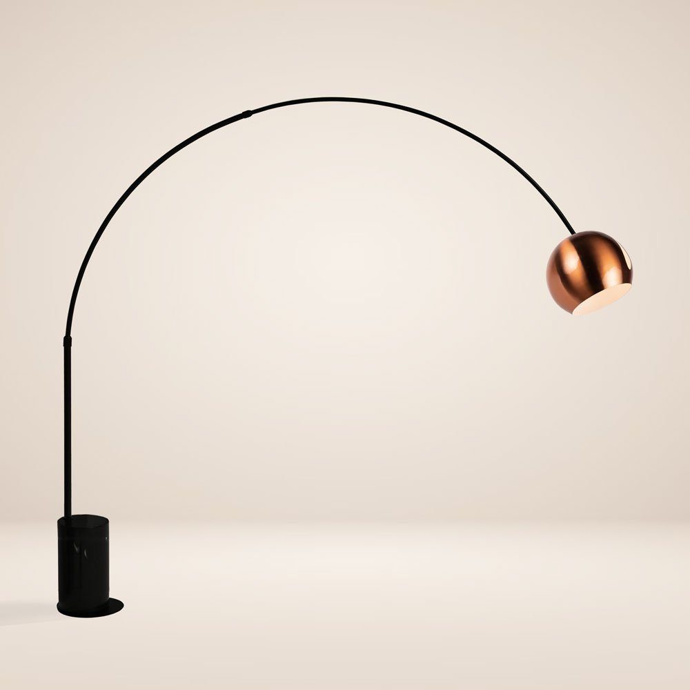 s.luce Stehlampe Ball Bogenlampe mit Marmorfuß günstig online kaufen