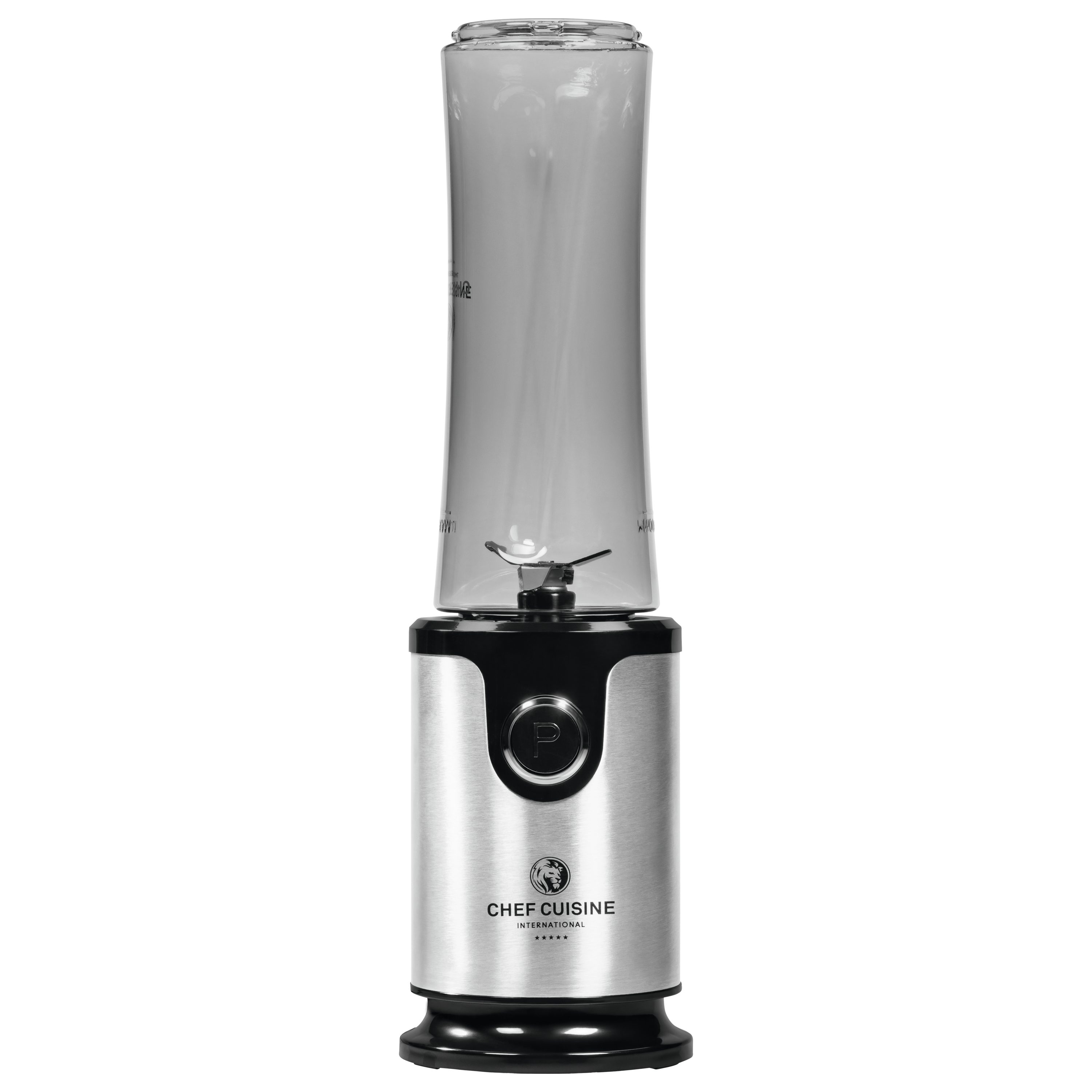 CHEF CUISINE International Smoothie-Maker Standmixer, 300 W, 2×500 ml Flaschen, bruchsicheres Titan, ideal To-Go