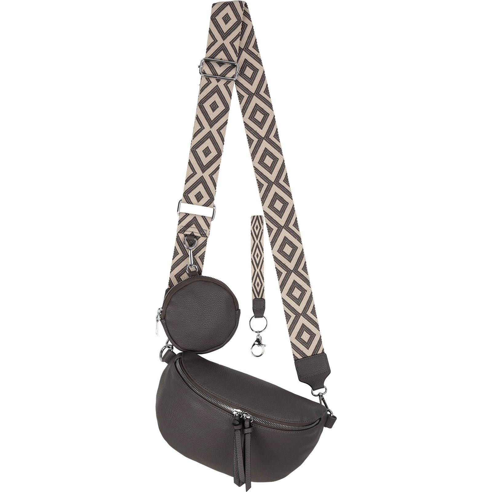 EAAKIE Gürteltasche Bauchtasche Umhängetasche Crossbody-Bag Kunstleder günstig online kaufen