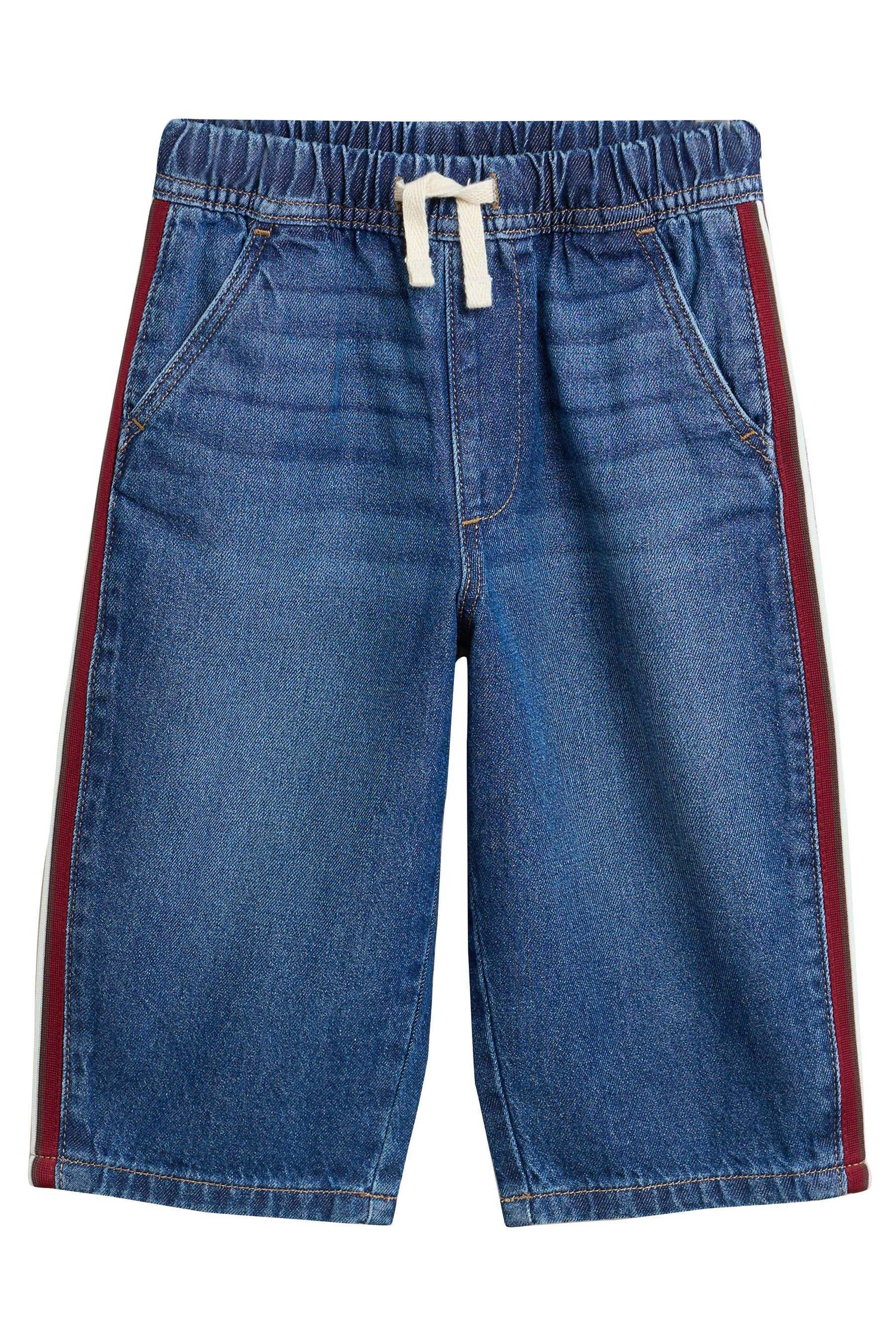 Next Schlupfjeans Bestickte Denim-Jeans aus 100 % Baumwolle (1-tlg)