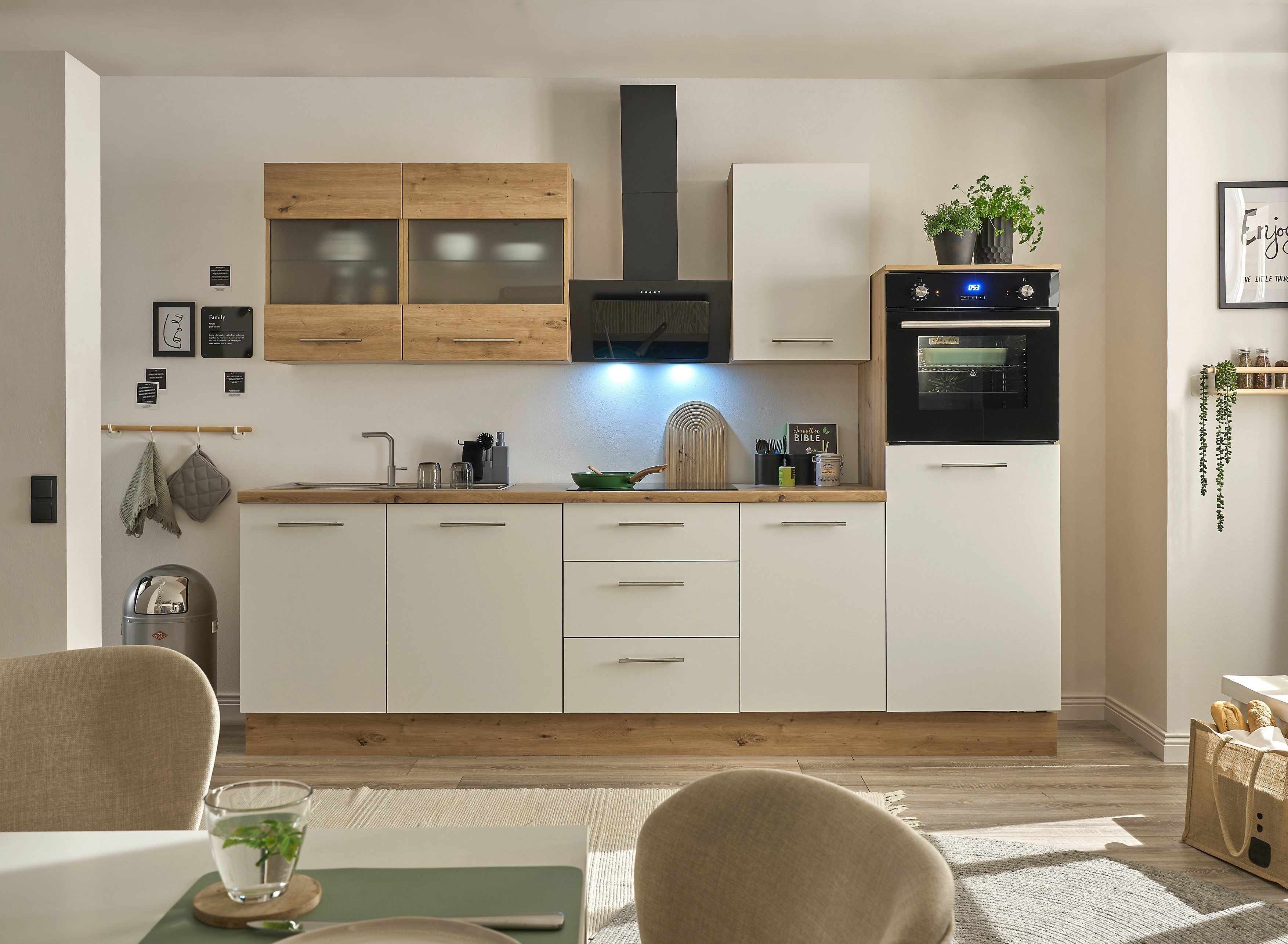 BASIC by Balculina Küchenzeile Capri, Breite 280 cm, wahlweise mit E-Geräte günstig online kaufen