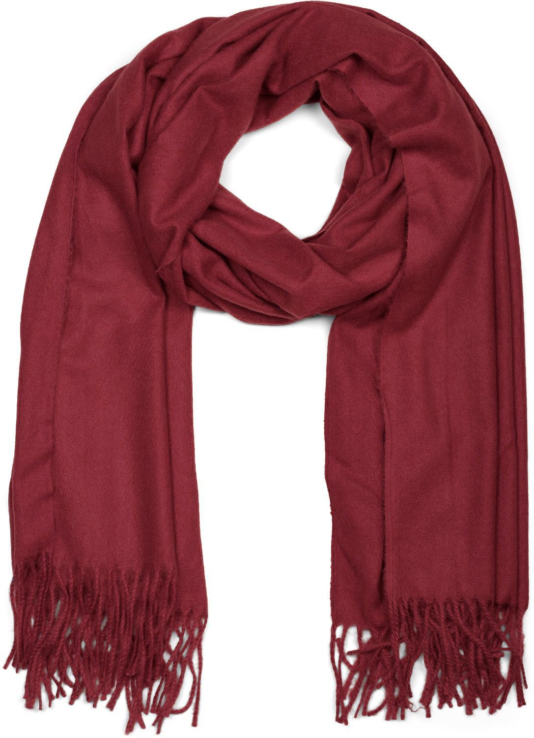 styleBREAKER Modeschal Weicher Schal Uni mit Fransen, (1-St)