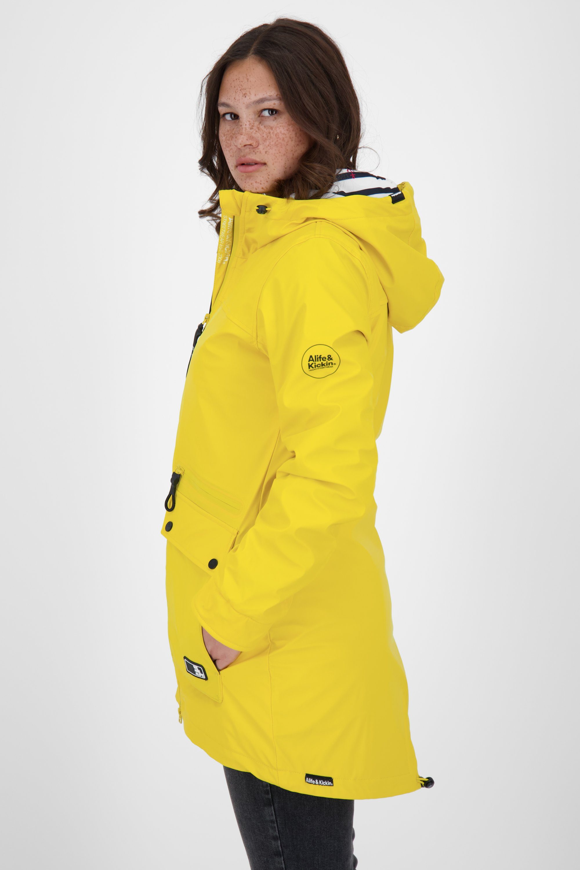 & citron Langjacke, AudreyAK Coat Alife Langjacke Rainstyle A Damen Übergangsjacke Kickin