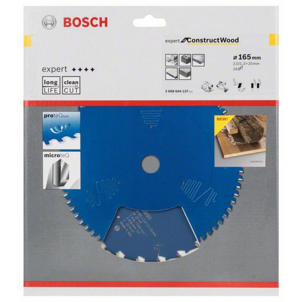 2.0 Kreissägeblatt 24 mm, x 20 Kreissägeblatt165 BOSCH x