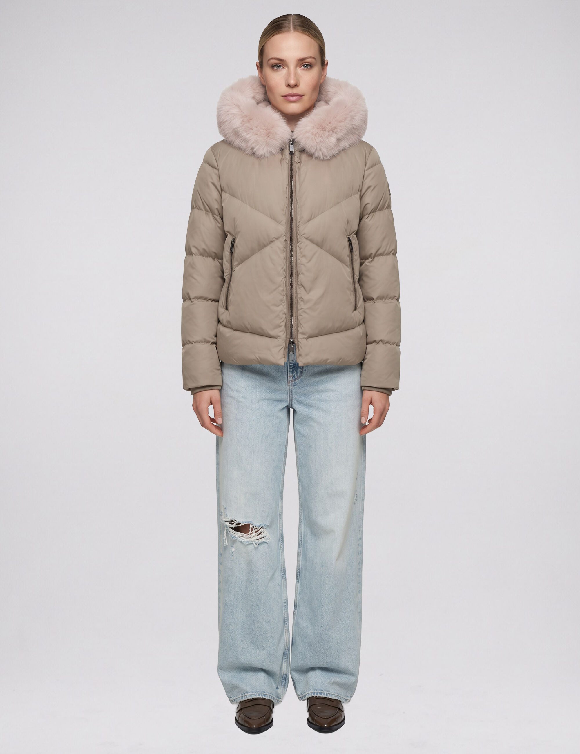Blonde No.8 Winterjacke 'SNOW 316' mit Kunstfell gefütterter Kapuze