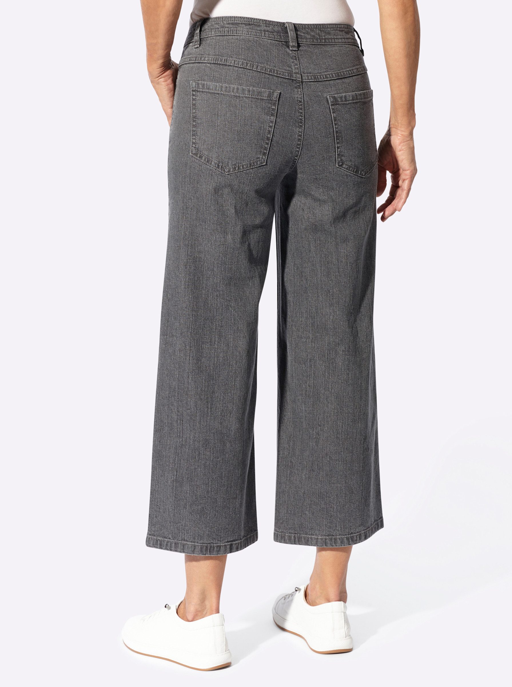 Witt Jeansshorts Jeans-Culotte leicht vertieft