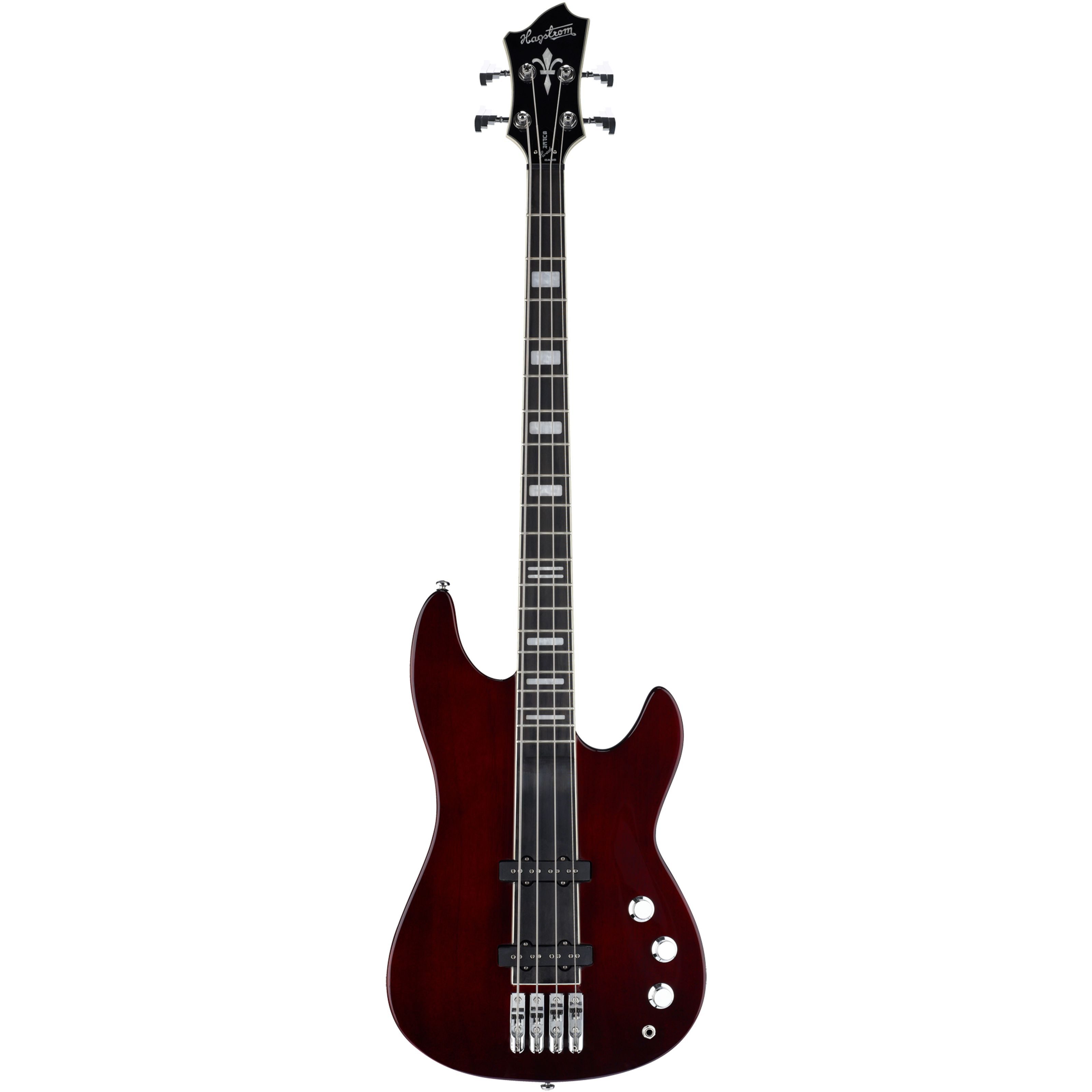 Hagstrom E-Bass, E-Bässe, 4-Saiter E-Bässe, Super Swede Bass Natural Mahogany - E-Bass
