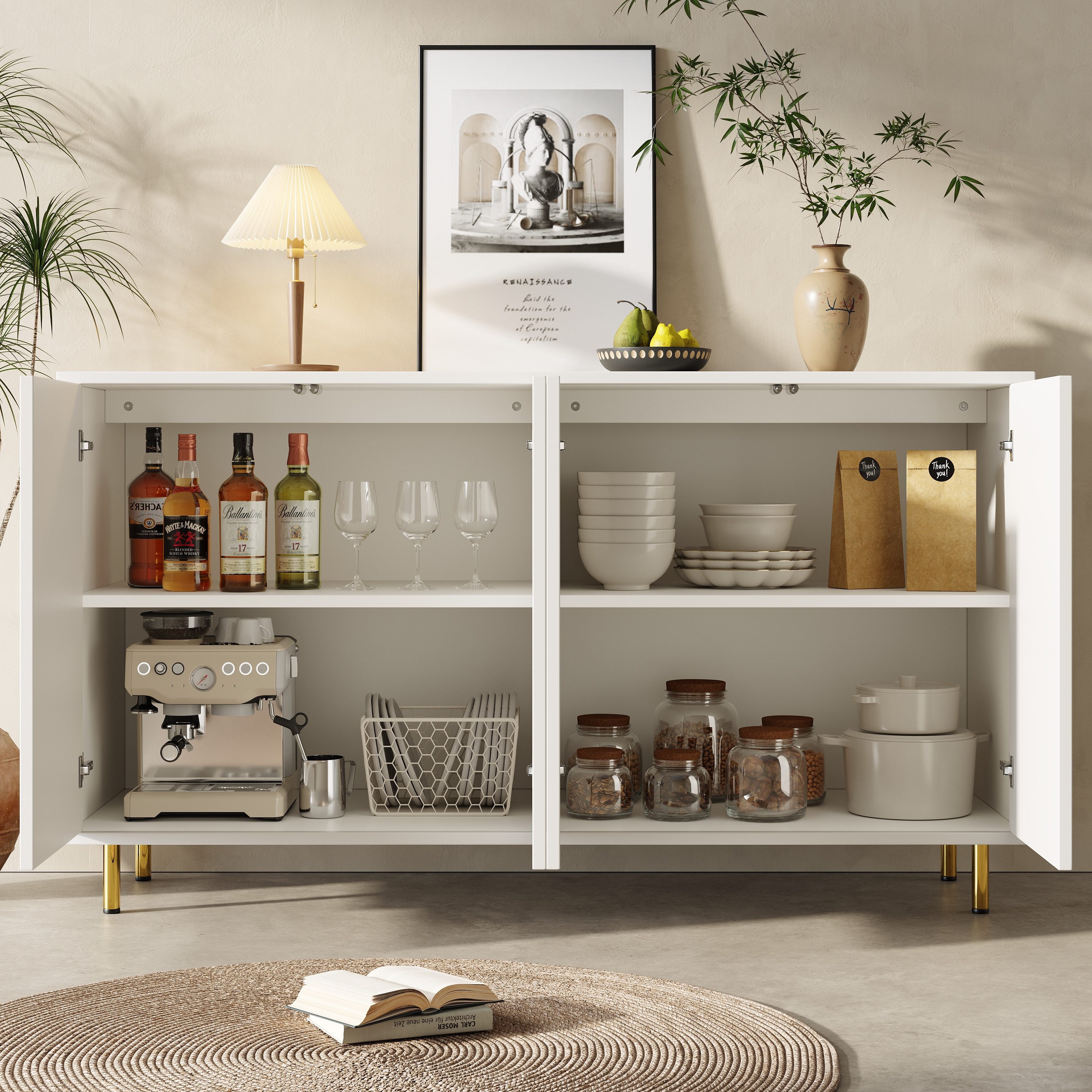 Flieks Sideboard (1 St., 140x40x85,9 cm, günstig online kaufen