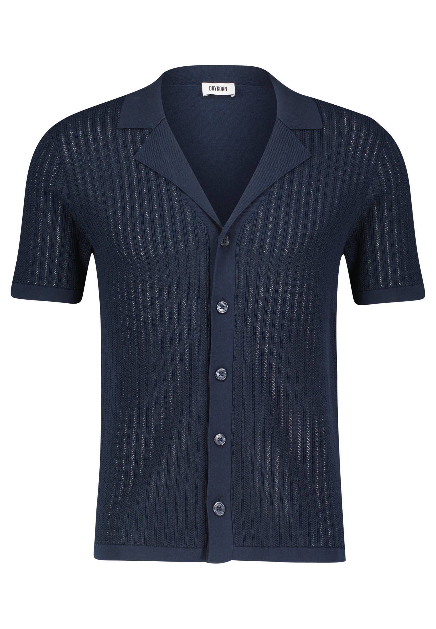 Langarmhemd Herren Strickhemd RAY Regular Fit
